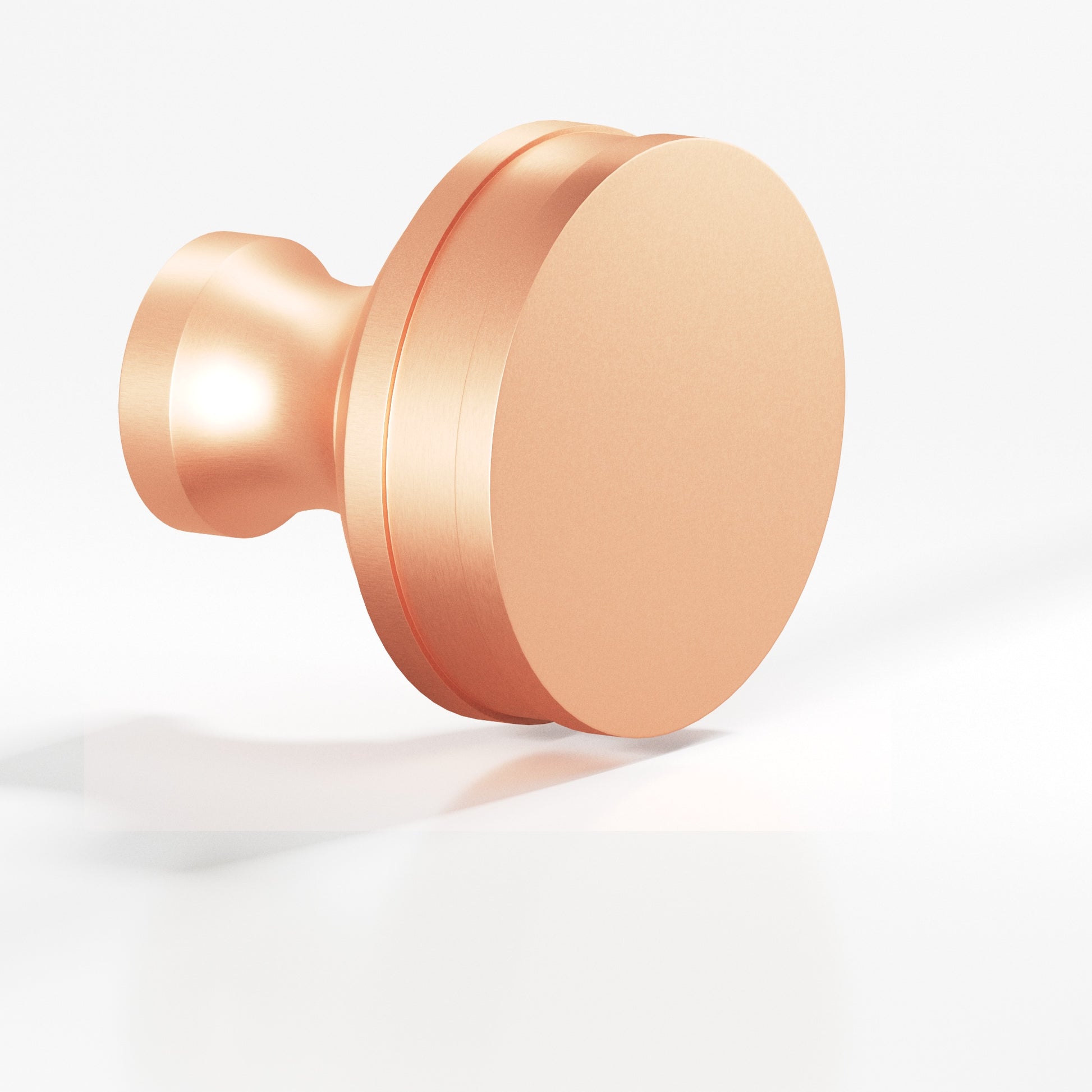 Colonial Bronze Series 580 1" Round Smooth Sandwich Cabinet Knob Matte Satin Copper / 1"