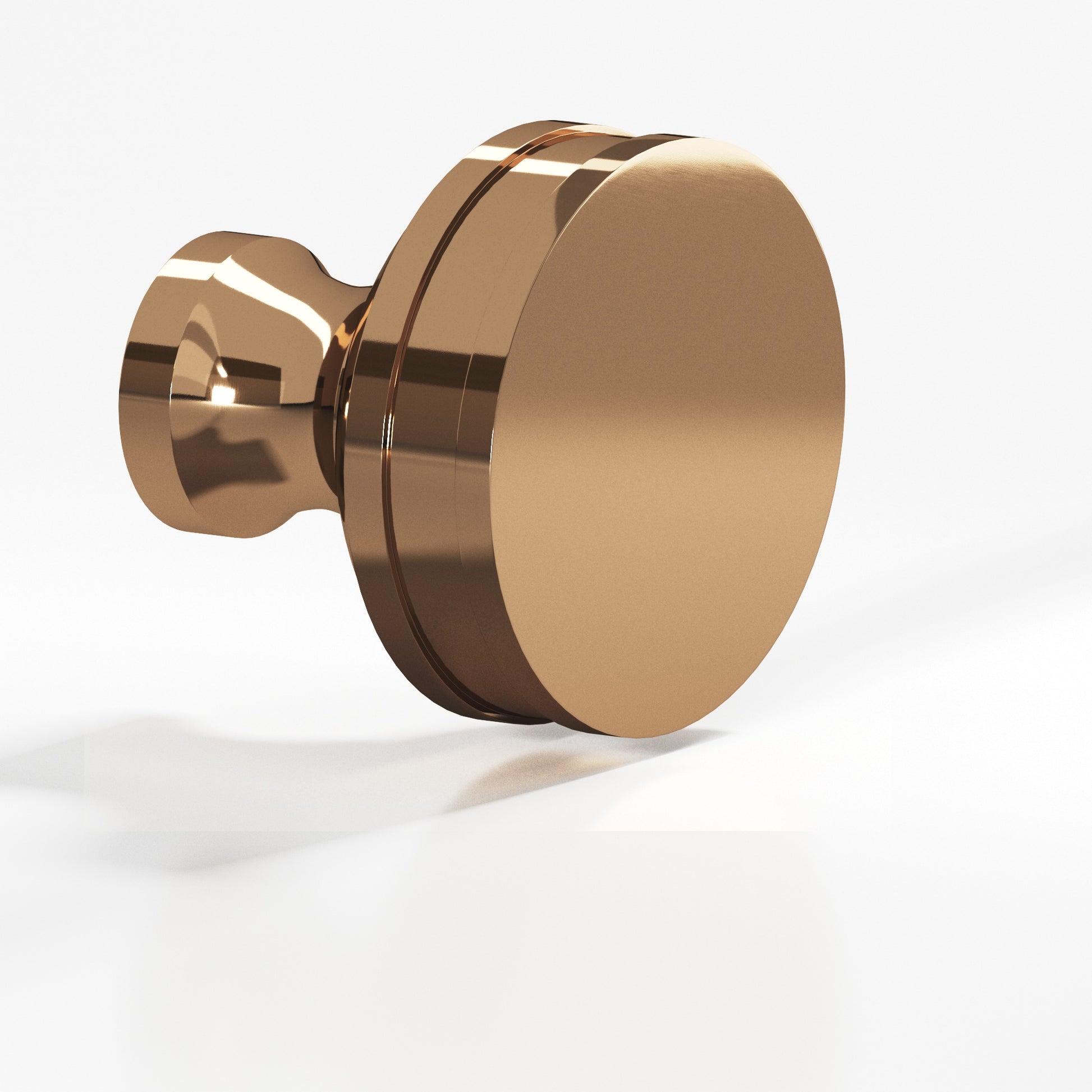 Colonial Bronze Series 582 1.5" Round Smooth Sandwich Cabinet Knob Back-To-Back Shower Kit Polished Bronze / 1.5"