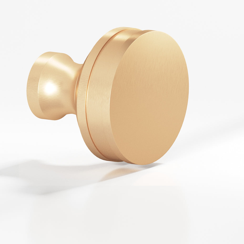 Colonial Bronze Series 582 1.5" Round Smooth Sandwich Cabinet Knob Back-To-Back Shower Kit Matte Satin Bronze / 1.5"