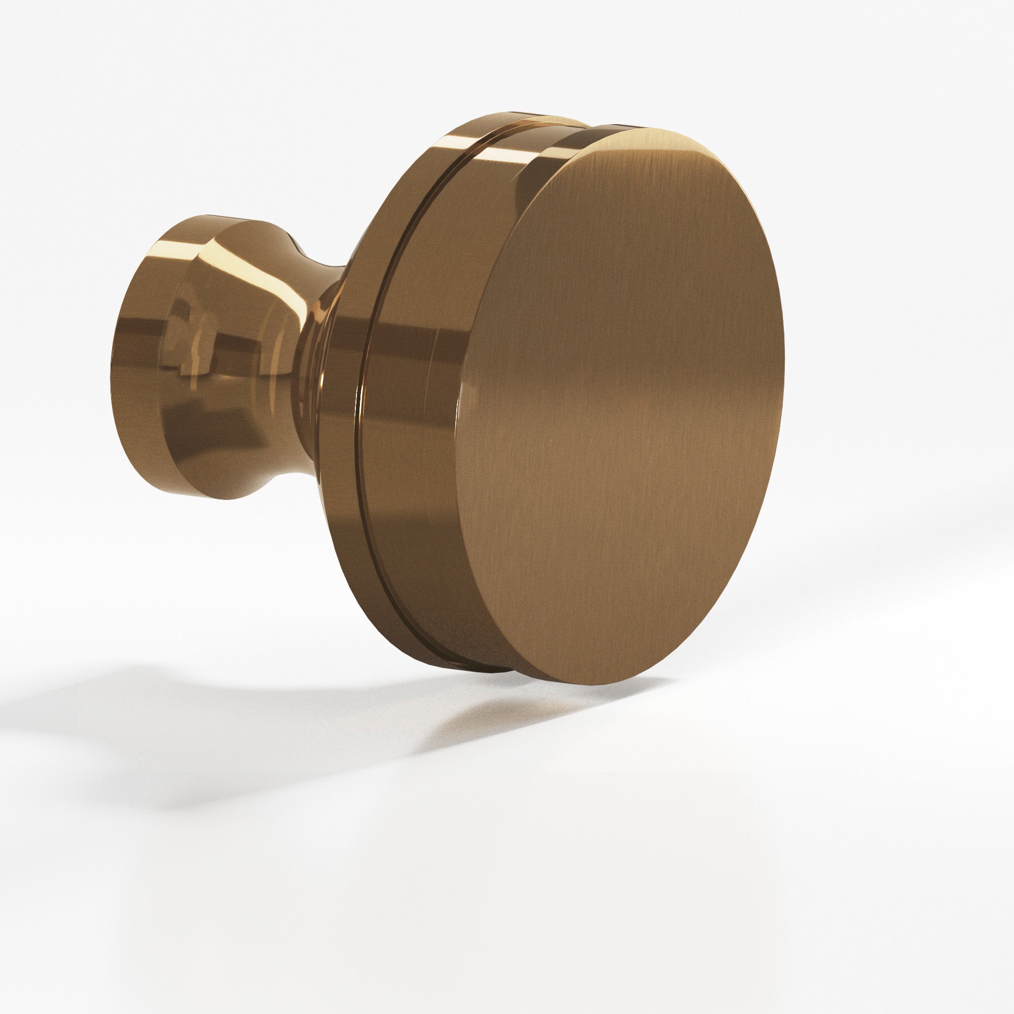 Colonial Bronze Series 582 1.5" Round Smooth Sandwich Cabinet Knob Back-To-Back Shower Kit Light Statuary Bronze / 1.5"
