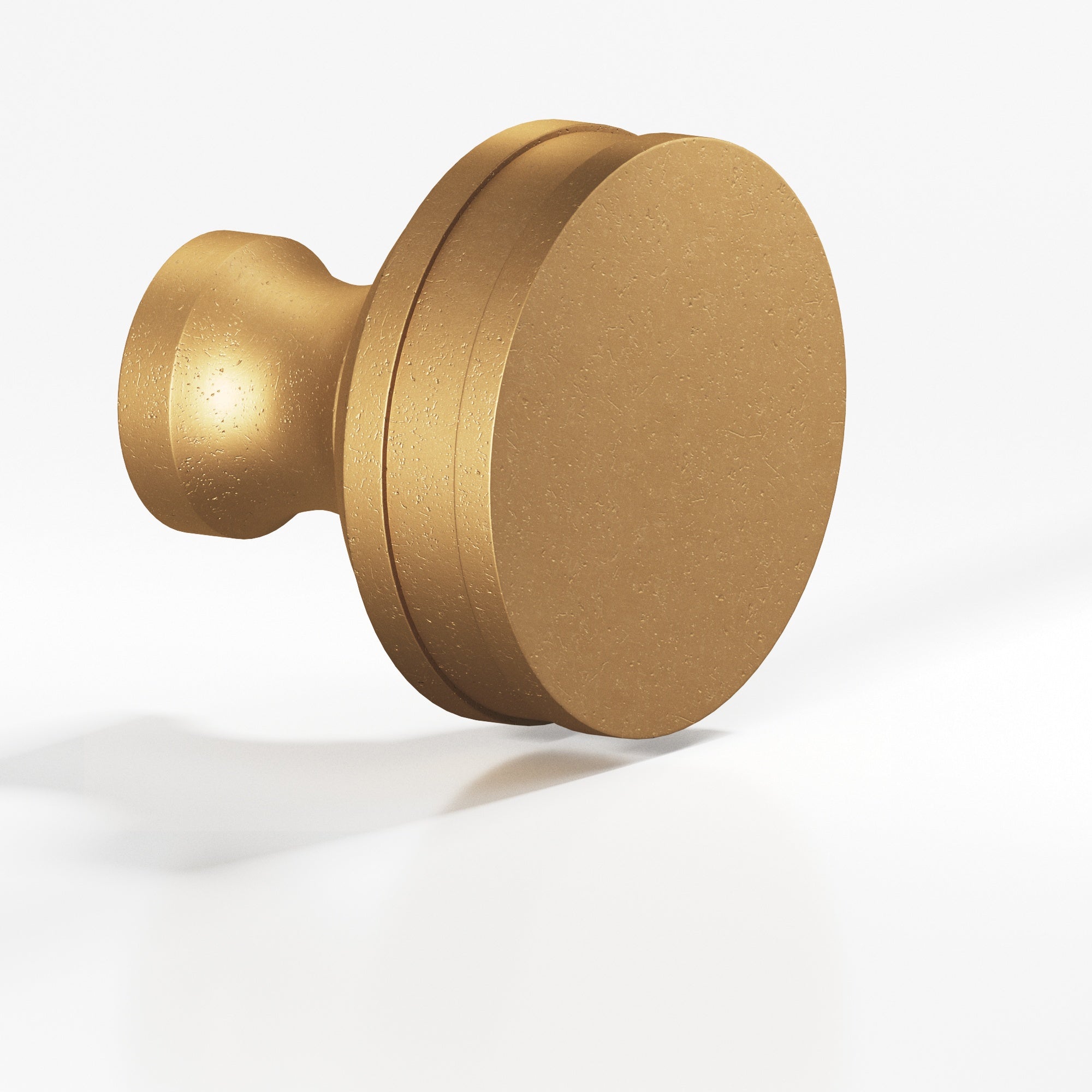 Colonial Bronze Series 582 1.5" Round Smooth Sandwich Cabinet Knob Back-To-Back Shower Kit Distressed Light Statuary Bronze / 1.5"