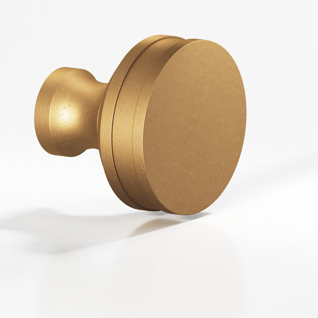 Colonial Bronze Series 581 1.25" Round Smooth Sandwich Cabinet Knob Back-To-Back Shower Kit Distressed Light Statuary Bronze / 1.25"