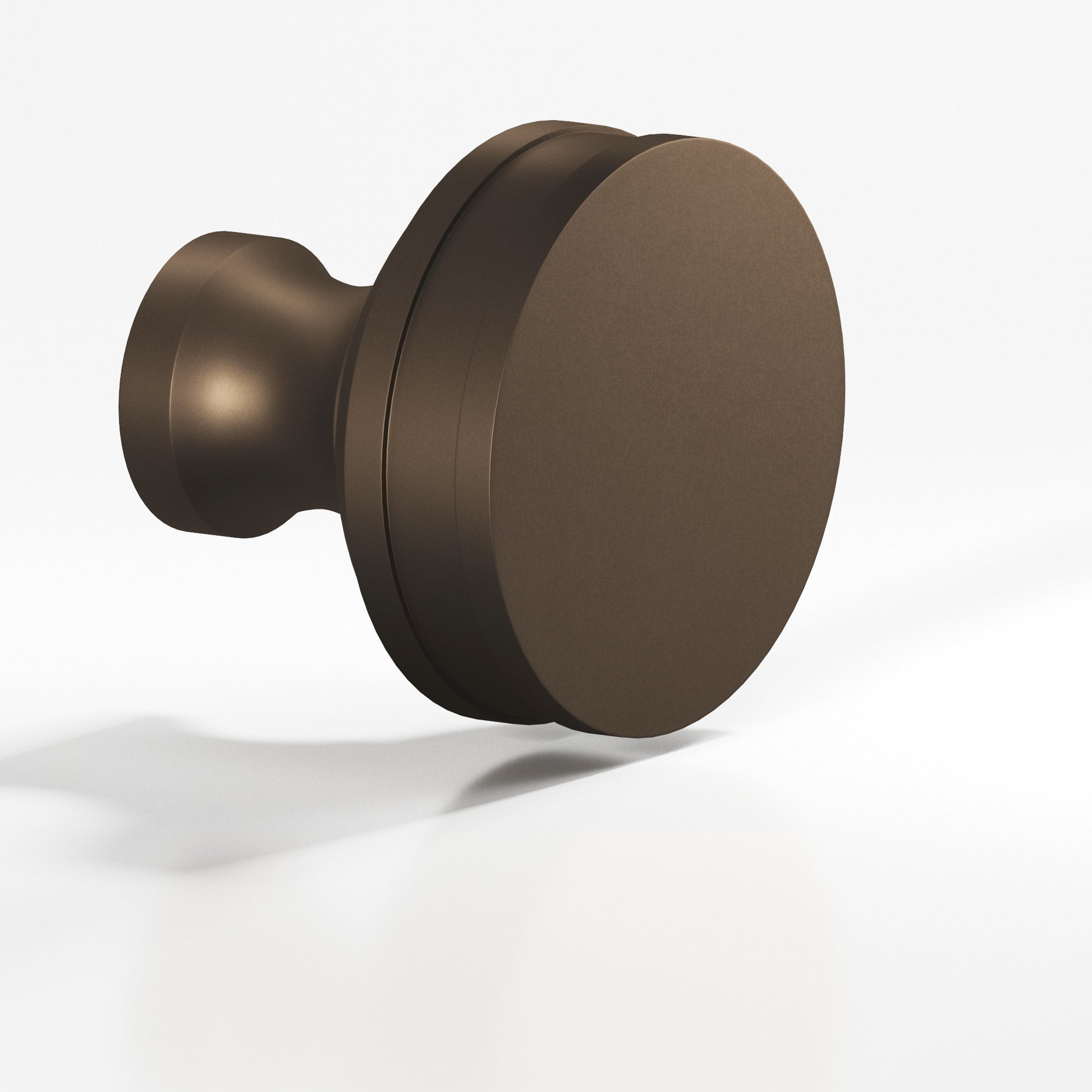 Colonial Bronze Series 582 1.5" Round Smooth Sandwich Cabinet Knob Back-To-Back Shower Kit Heritage Bronze / 1.5"