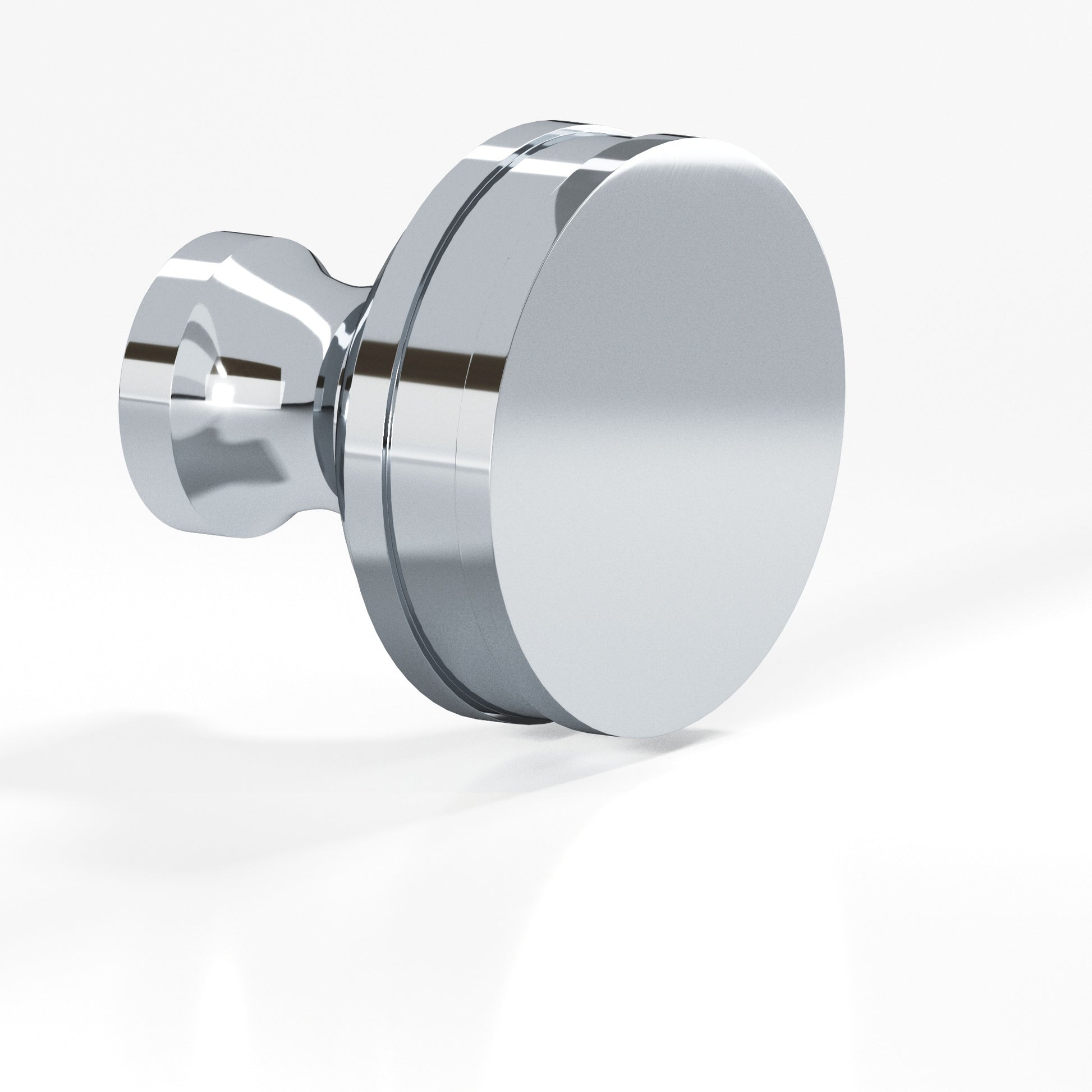 Colonial Bronze Series 581 1.25" Round Smooth Sandwich Cabinet Knob Back-To-Back Shower Kit Polished Chrome / 1.25"