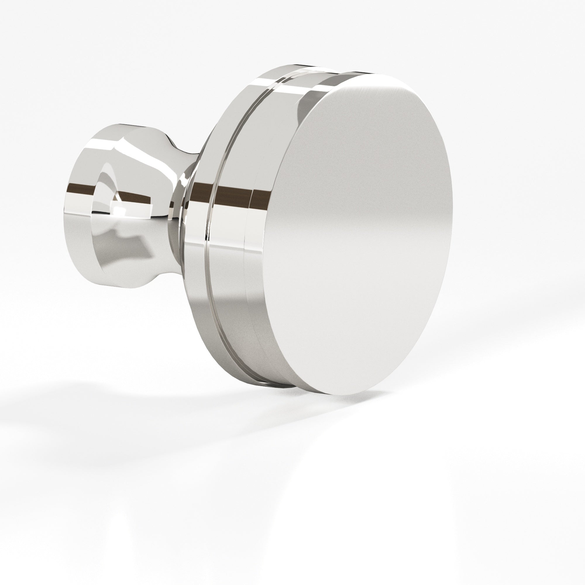 Colonial Bronze Series 582 1.5" Round Smooth Sandwich Cabinet Knob Back-To-Back Shower Kit Polished Nickel / 1.5"