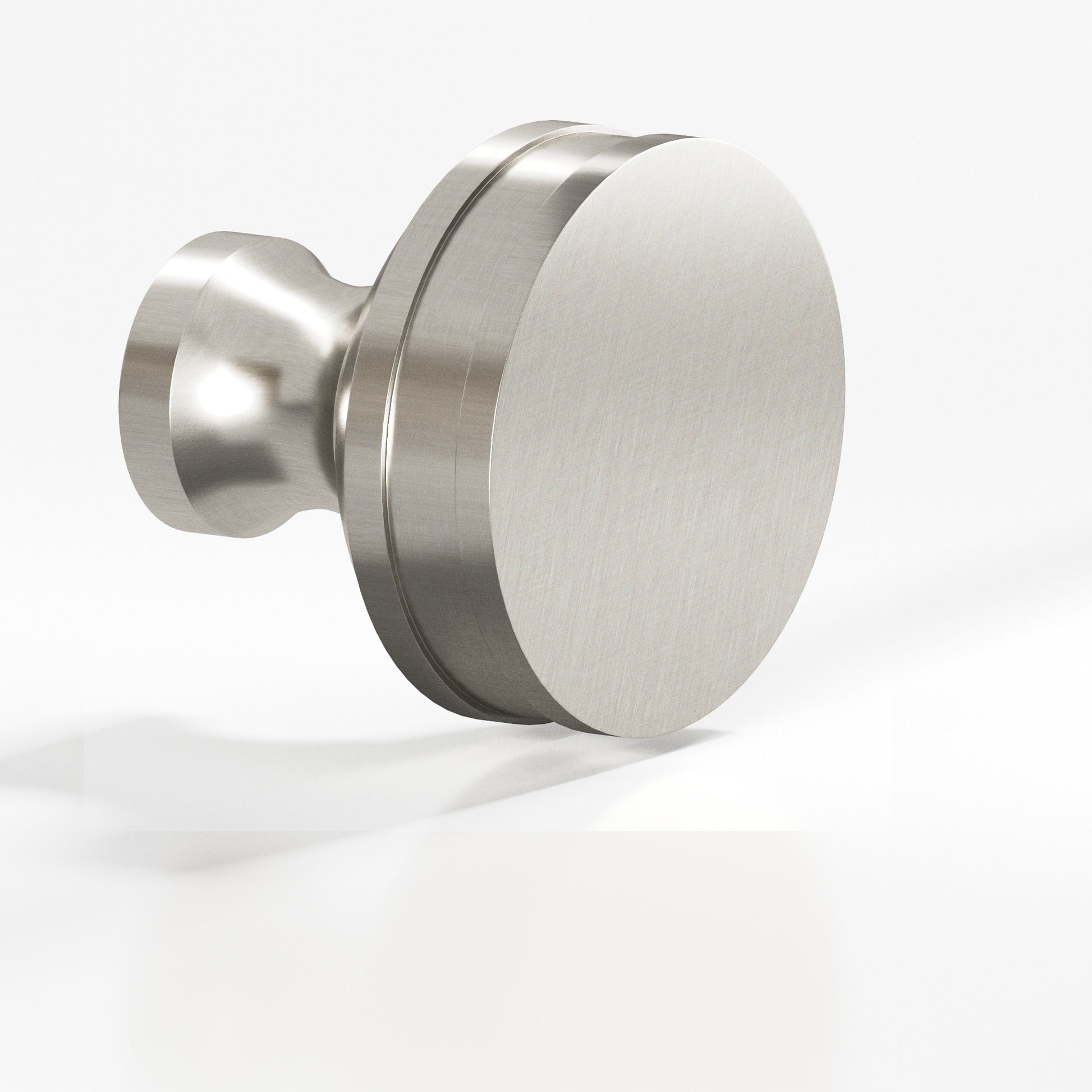 Colonial Bronze Series 581 1.25" Round Smooth Sandwich Cabinet Knob Back-To-Back Shower Kit Satin Nickel / 1.25"