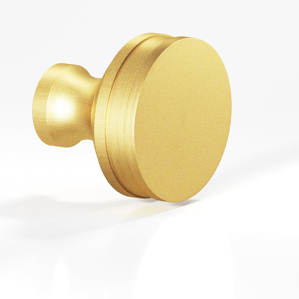 Colonial Bronze Series 582 1.5" Round Smooth Sandwich Cabinet Knob Back-To-Back Shower Kit Frost Brass™ / 1.5"