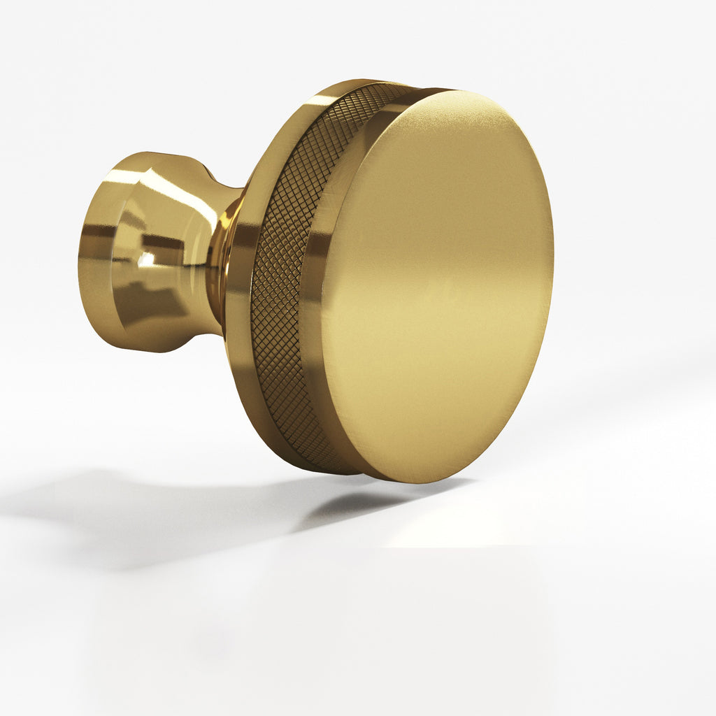 Colonial Bronze Series 586 1" Round Diamond-Knurled Sandwich Cabinet Knob Antique Bronze / 1"