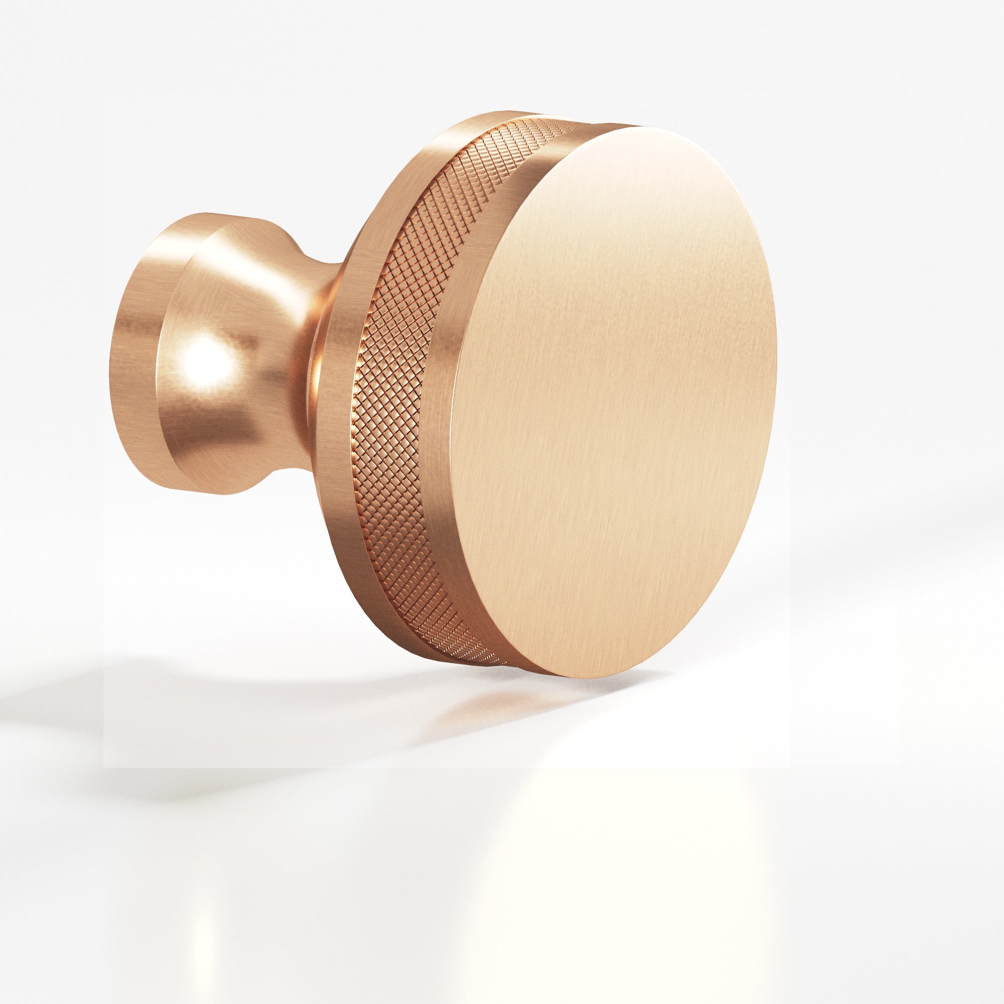 Colonial Bronze Series 586 1" Round Diamond-Knurled Sandwich Cabinet Knob Satin Bronze / 1"