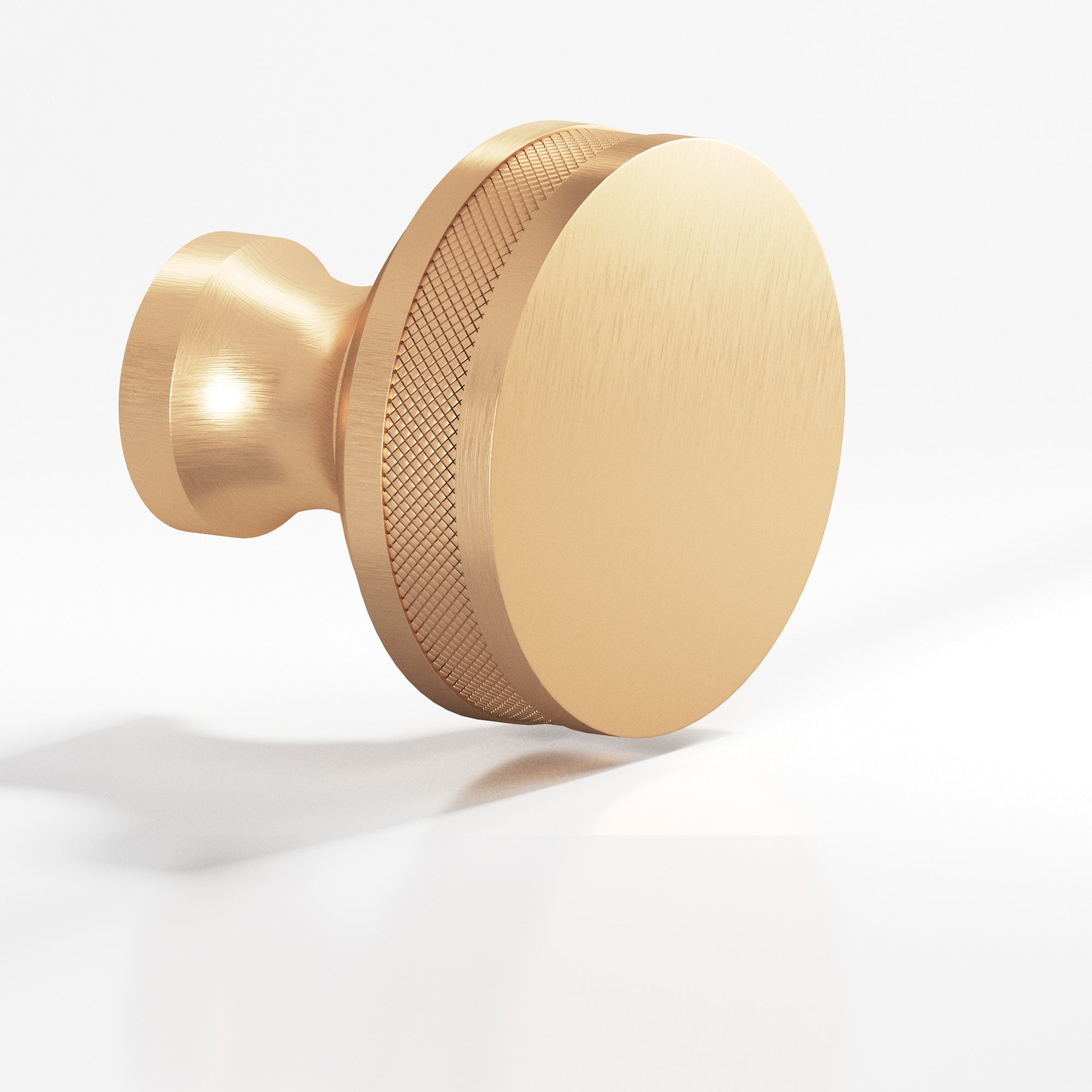 Colonial Bronze Series 586 1" Round Diamond-Knurled Sandwich Cabinet Knob Matte Satin Bronze / 1"