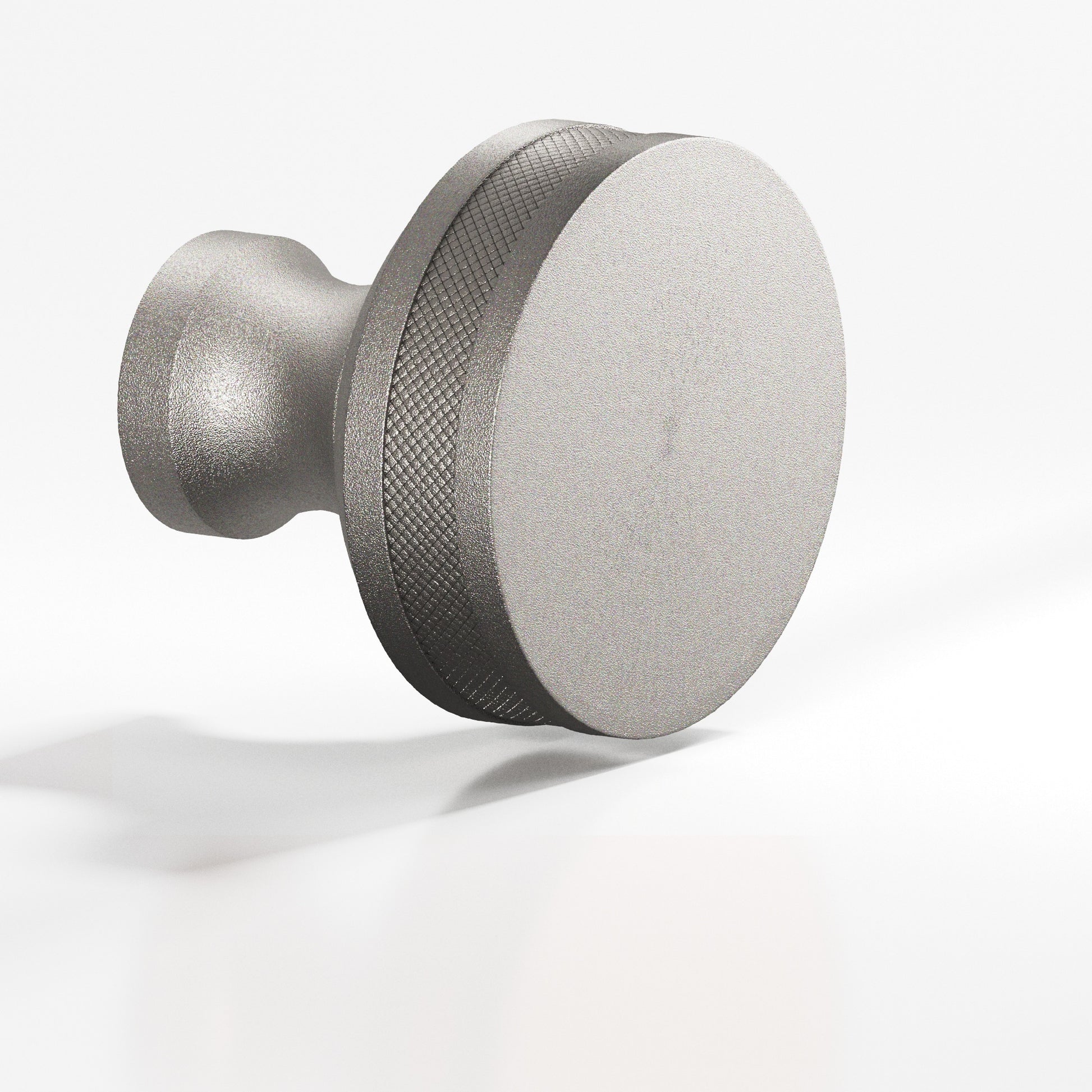Colonial Bronze Series 586 1" Round Diamond-Knurled Sandwich Cabinet Knob Frost Nickel™ / 1"
