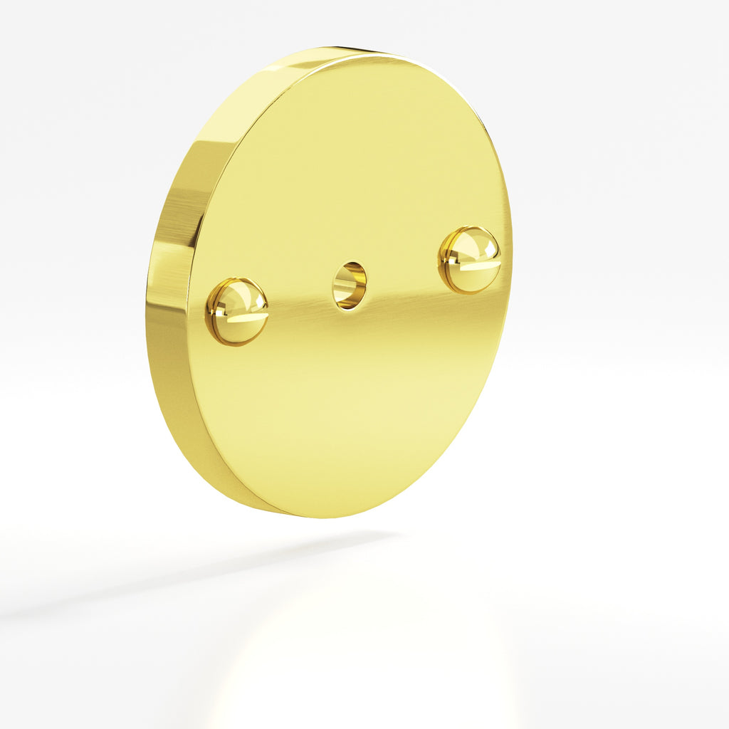 Colonial Bronze Series 592 1.75" Round Backplate With Exposed Finished Screws French Gold / 1.75"