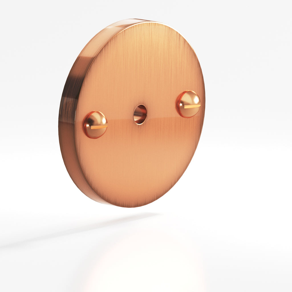 Colonial Bronze Series 592 1.75" Round Backplate With Exposed Finished Screws Antique Copper / 1.75"