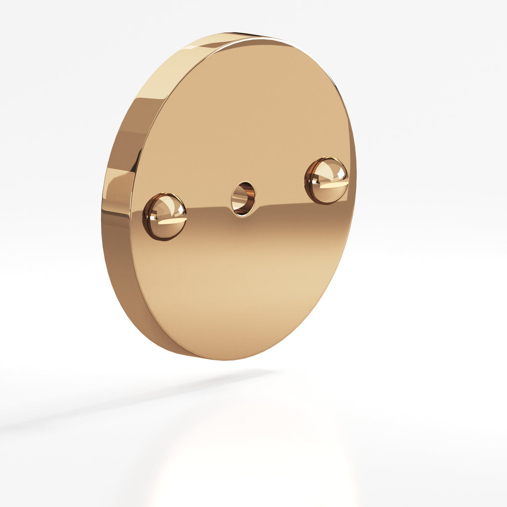 Colonial Bronze Series 592 1.75" Round Backplate With Exposed Finished Screws Polished Bronze / 1.75"