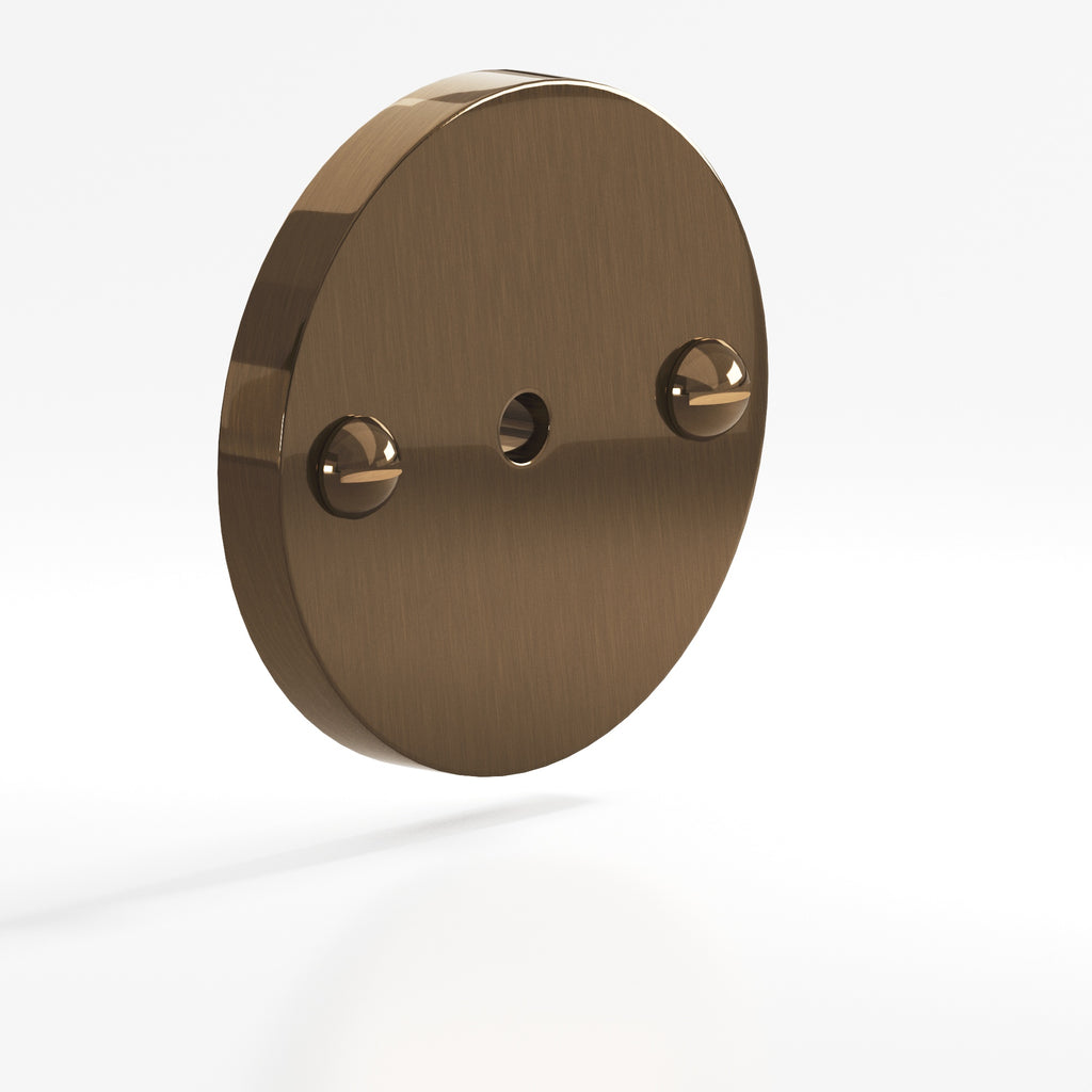 Colonial Bronze Series 592 1.75" Round Backplate With Exposed Finished Screws Light Statuary Bronze / 1.75"
