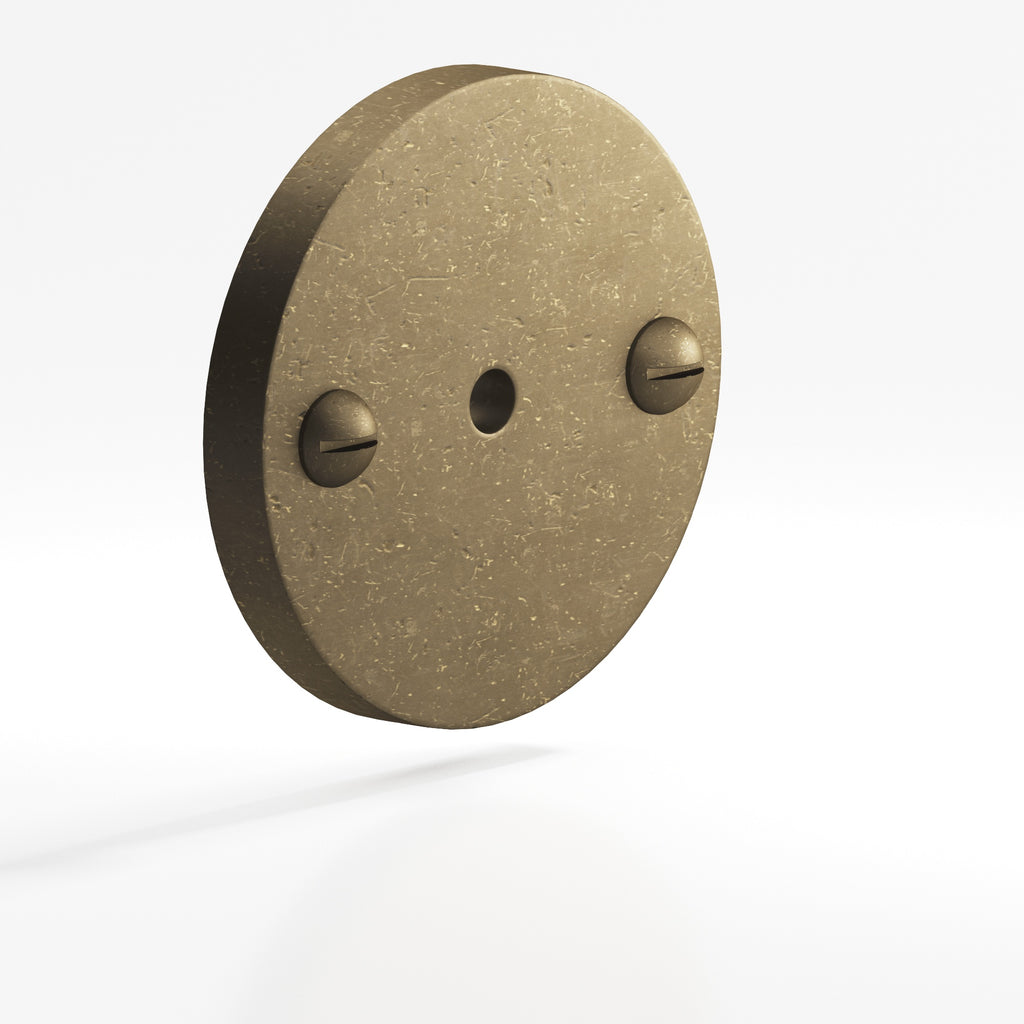 Colonial Bronze Series 592 1.75" Round Backplate With Exposed Finished Screws Distressed Oil Rubbed Bronze / 1.75"