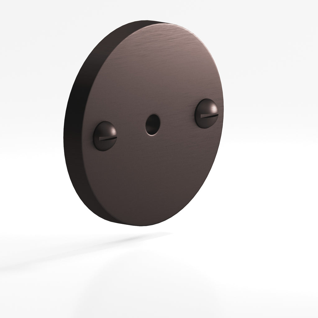 Colonial Bronze Series 592 1.75" Round Backplate With Exposed Finished Screws Matte Dark Statuary Bronze / 1.75"