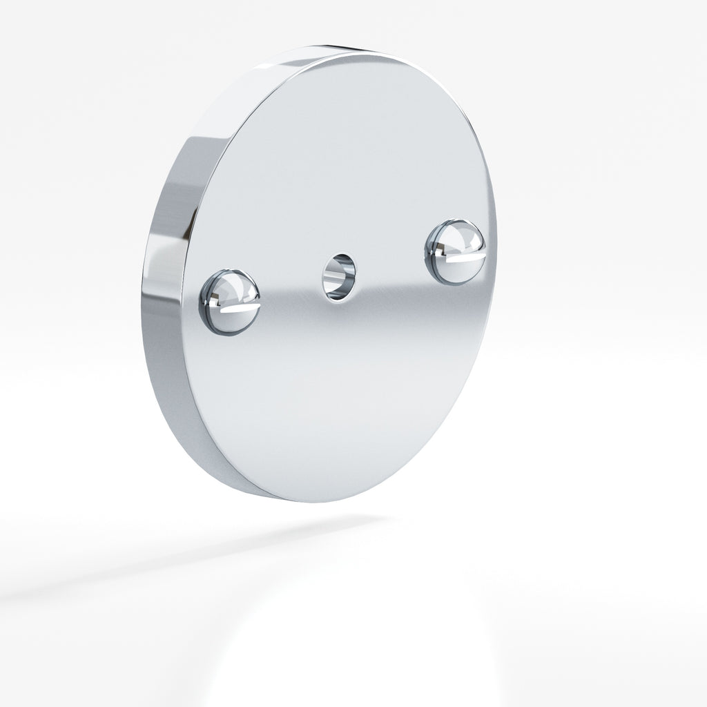 Colonial Bronze Series 592 1.75" Round Backplate With Exposed Finished Screws Polished Chrome / 1.75"