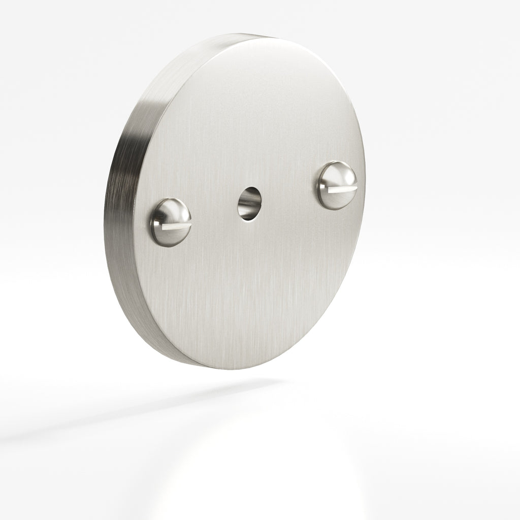 Colonial Bronze Series 592 1.75" Round Backplate With Exposed Finished Screws Nickel Stainless / 1.75"