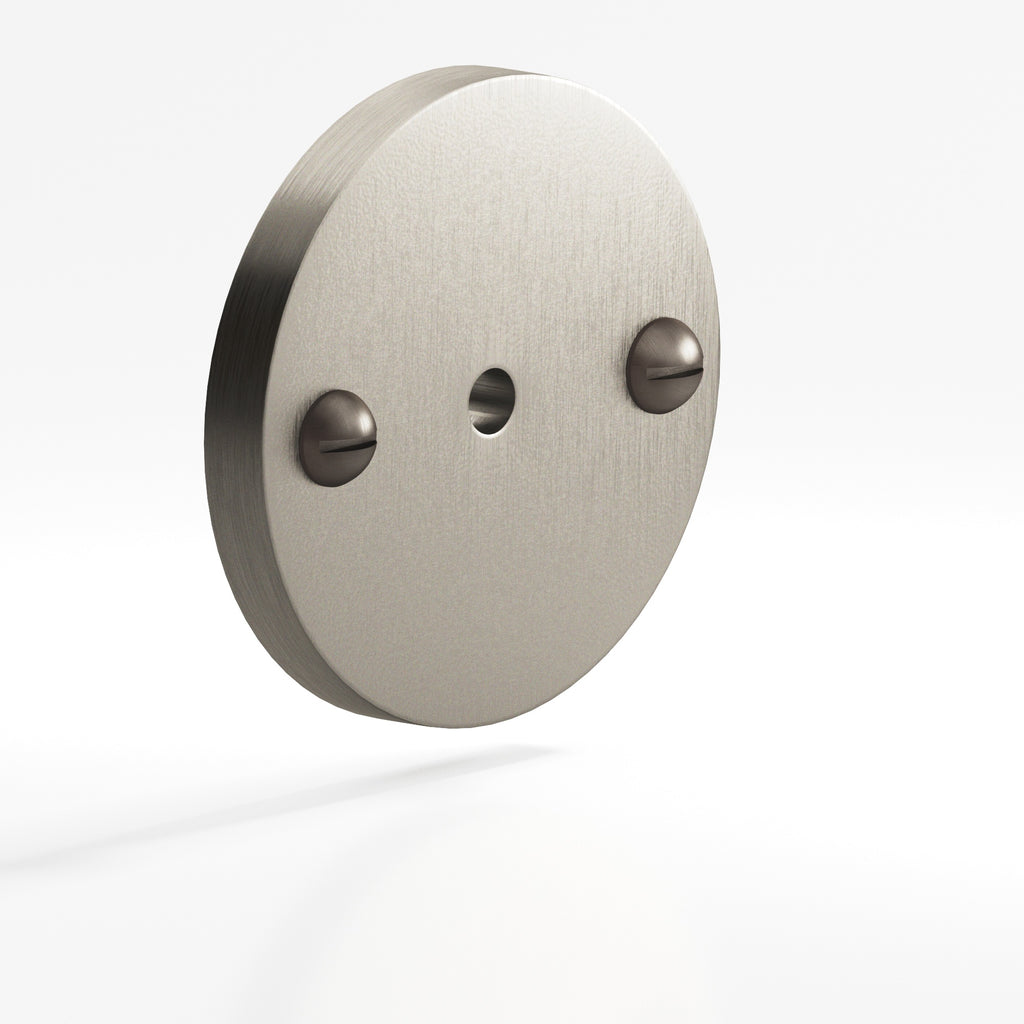 Colonial Bronze Series 592 1.75" Round Backplate With Exposed Finished Screws Matte Pewter / 1.75"
