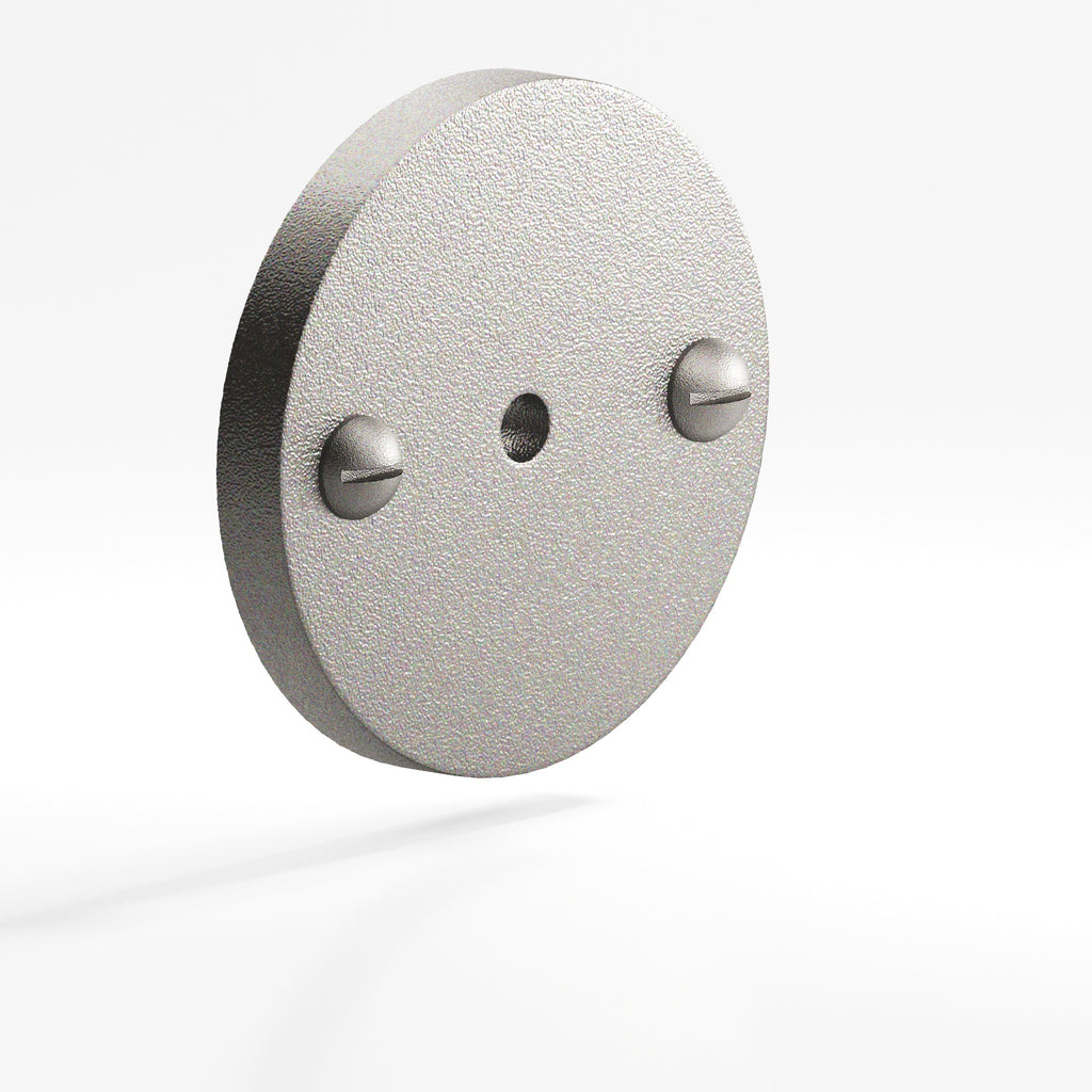 Colonial Bronze Series 592 1.75" Round Backplate With Exposed Finished Screws Frost Nickel™ / 1.75"