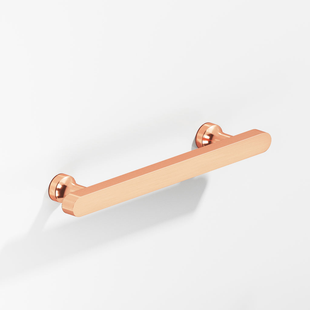 Colonial Bronze Series 612 6" Rectangular Cabinet Pull With Flared Posts And Rounded Ends Satin Copper / 6"