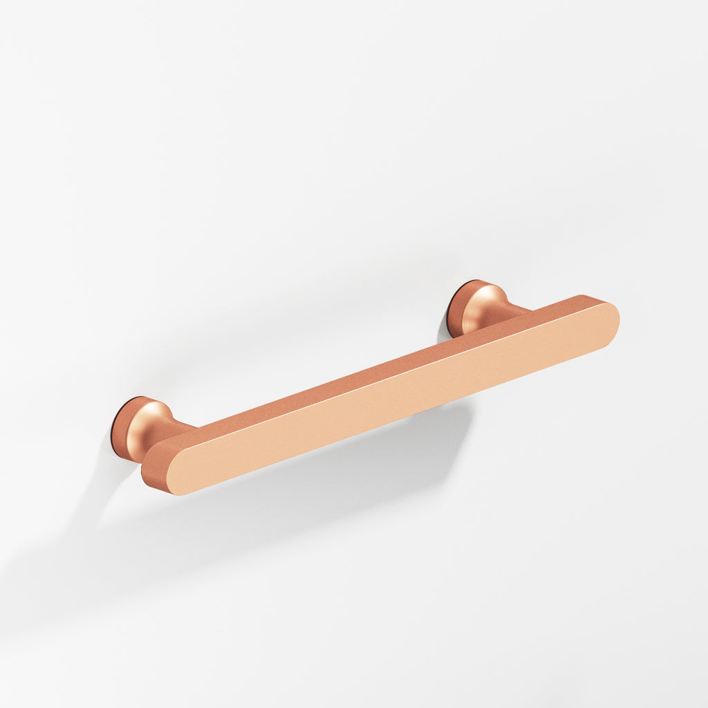 Colonial Bronze Series 612 6" Rectangular Cabinet Pull With Flared Posts And Rounded Ends Matte Satin Copper / 6"