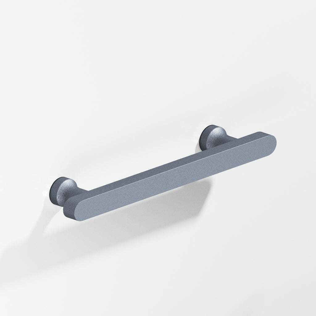 Colonial Bronze Series 612 4" Rectangular Cabinet Pull With Flared Posts And Rounded Ends Frost Chrome™ / 4"