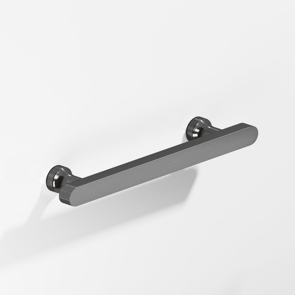 Colonial Bronze Series 612 3" Rectangular Cabinet Pull With Flared Posts And Rounded Ends Graphite / 3"