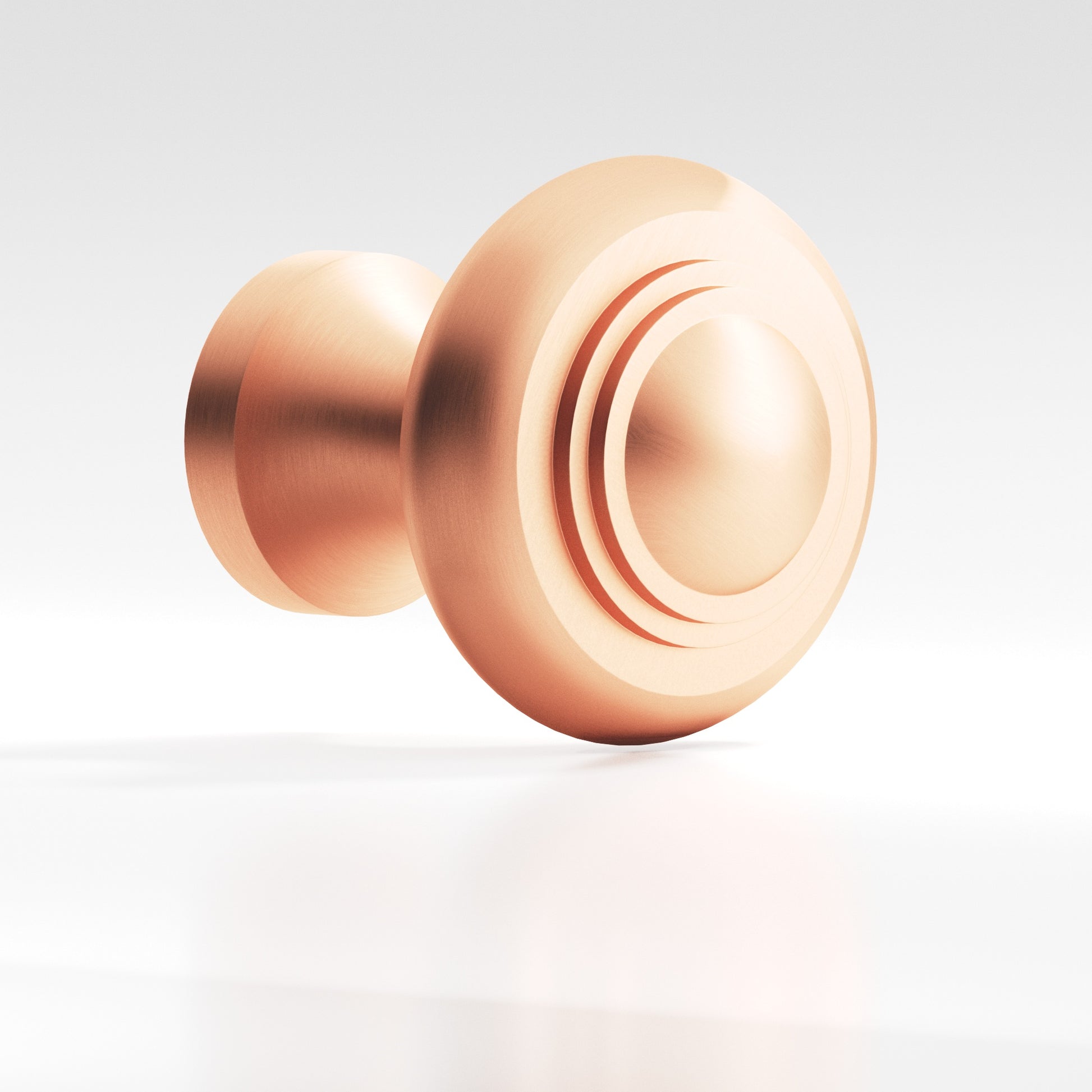Colonial Bronze Series 676 1.5" Round Stepped Cabinet Knob Back-To-Back Shower Kit Matte Satin Copper / 1.5"