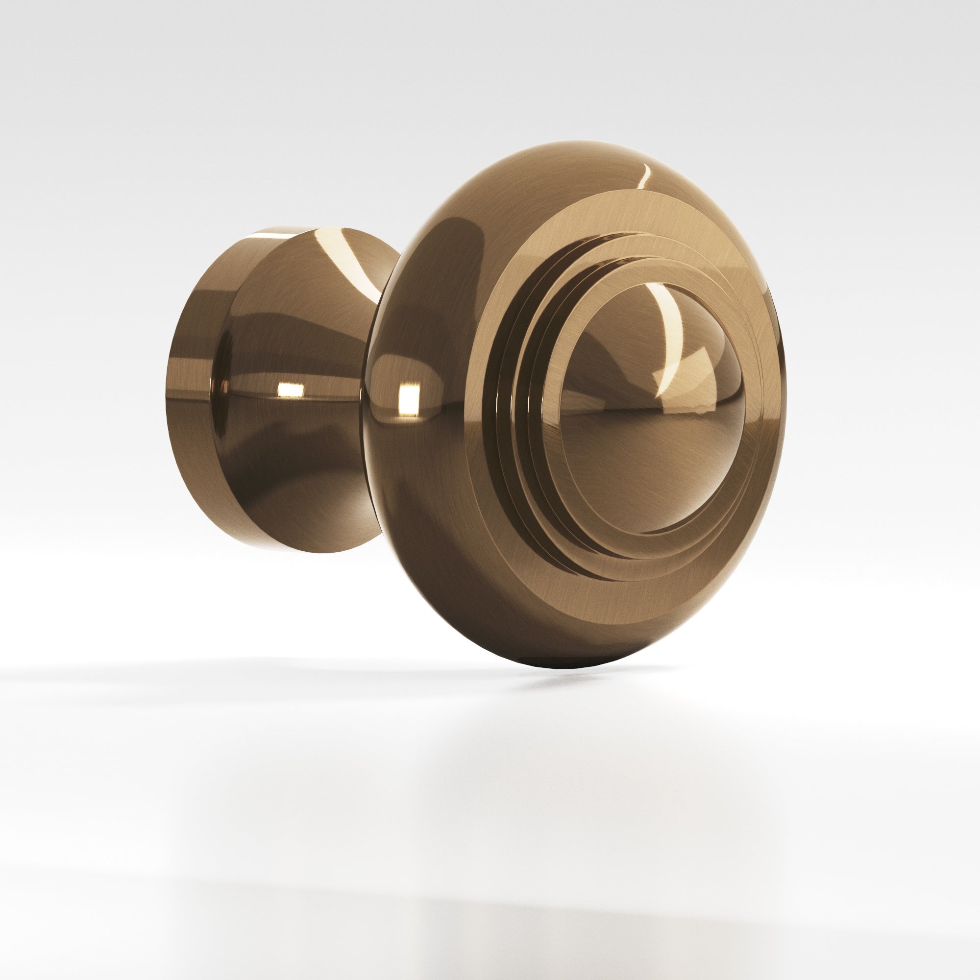Colonial Bronze Series 676 1.5" Round Stepped Cabinet Knob Back-To-Back Shower Kit Light Statuary Bronze / 1.5"