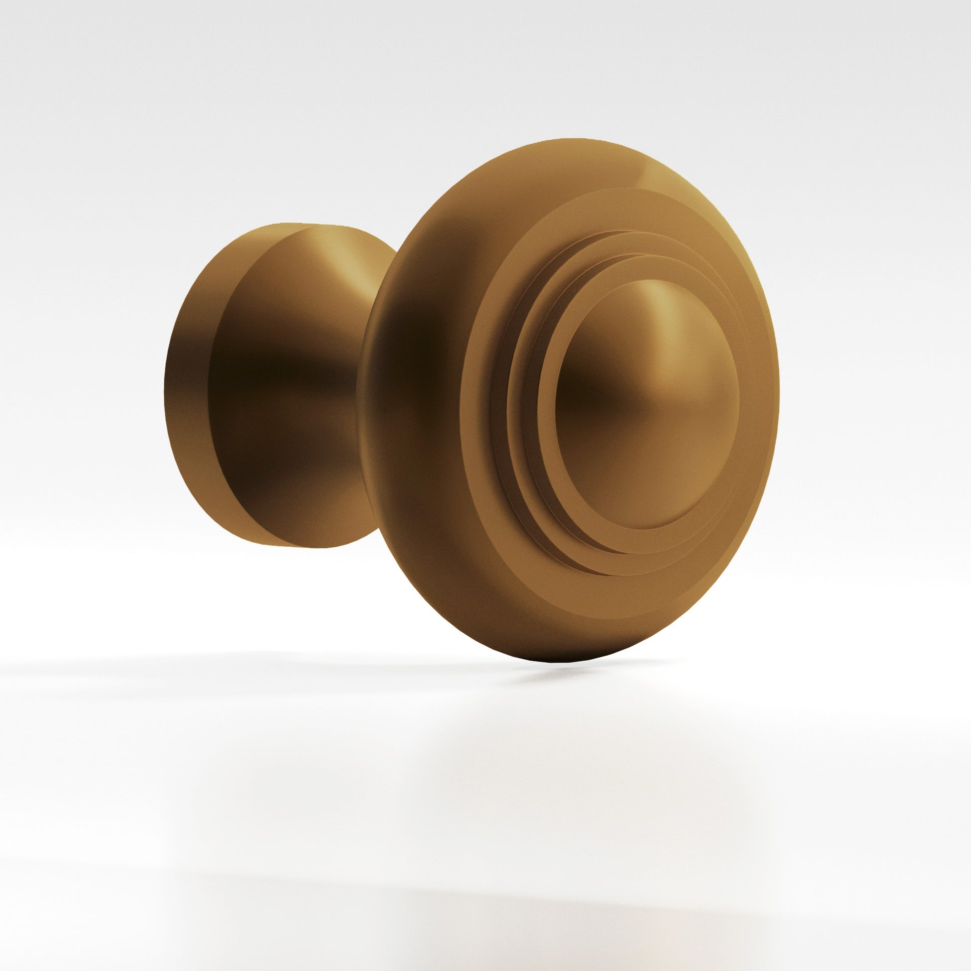 Colonial Bronze Series 676 1.5" Round Stepped Cabinet Knob Back-To-Back Shower Kit Matte Light Statuary Bronze / 1.5"