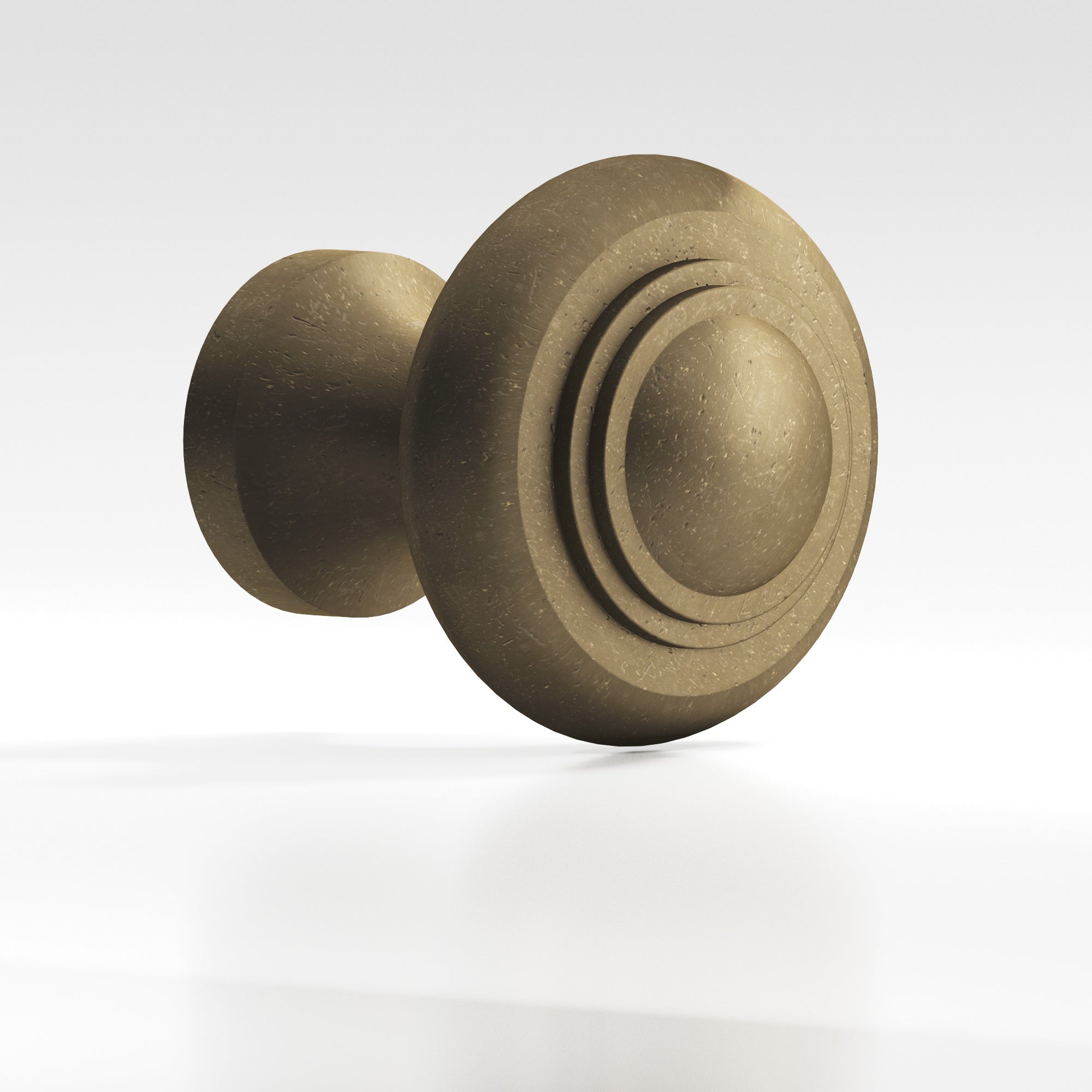Colonial Bronze Series 675 1.375" Round Stepped Cabinet Knob Back-To-Back Shower Kit Distressed Oil Rubbed Bronze / 1.375"