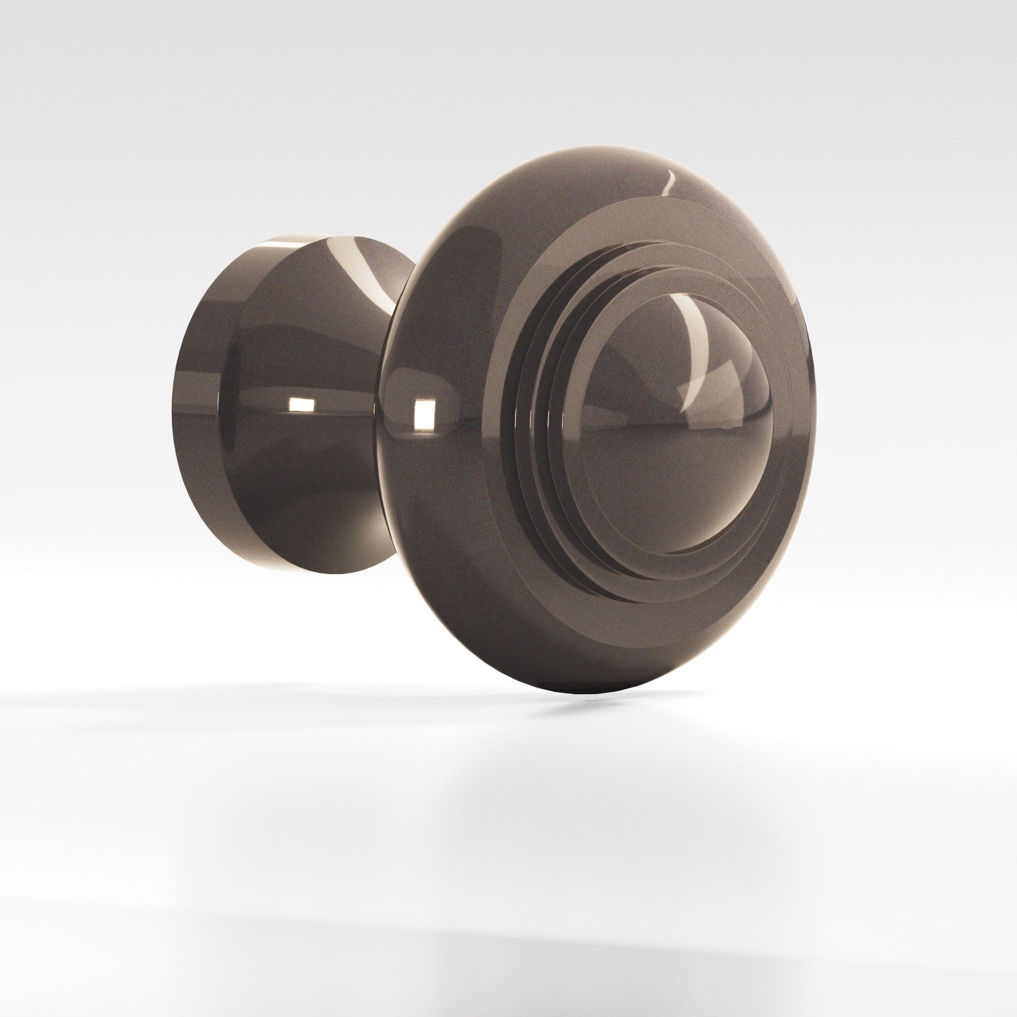 Colonial Bronze Series 676 1.5" Round Stepped Cabinet Knob Back-To-Back Shower Kit Dark Statuary Bronze / 1.5"