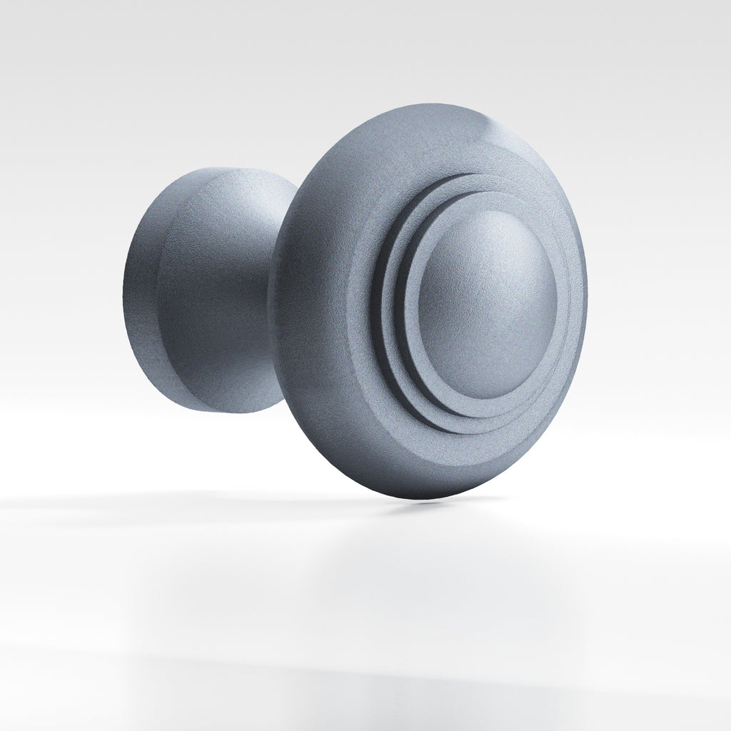 Colonial Bronze Series 676 1.5" Round Stepped Cabinet Knob Back-To-Back Shower Kit Frost Chrome™ / 1.5"