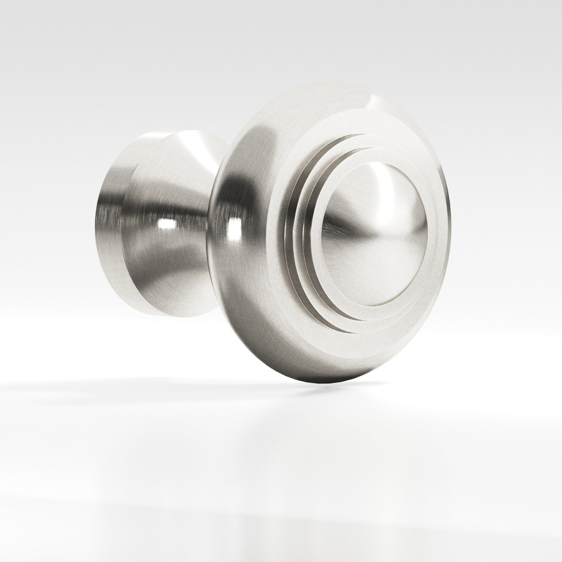 Colonial Bronze Series 676 1.5" Round Stepped Cabinet Knob Back-To-Back Shower Kit Nickel Stainless / 1.5"