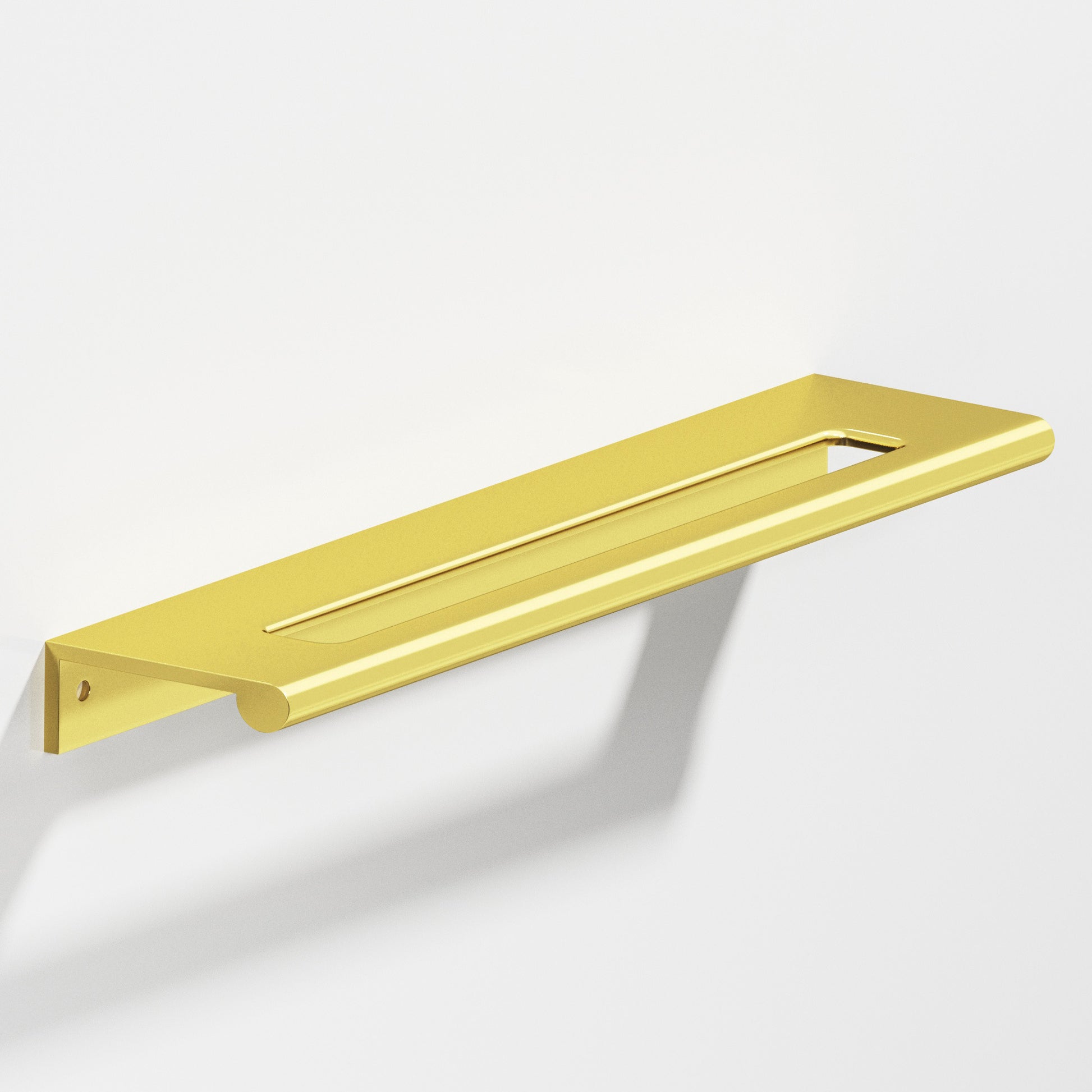 Colonial Bronze Series 701 5" Edge Pull With Fully-Rounded Lip And Center Coutout French Gold / 5"