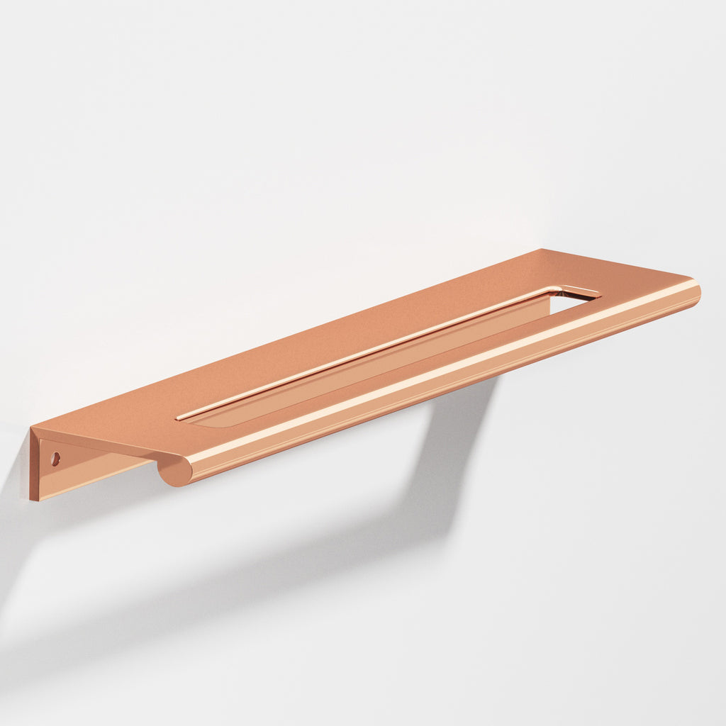 Colonial Bronze Series 701 28" Edge Pull With Fully-Rounded Lip And Center Coutout Polished Copper / 28"