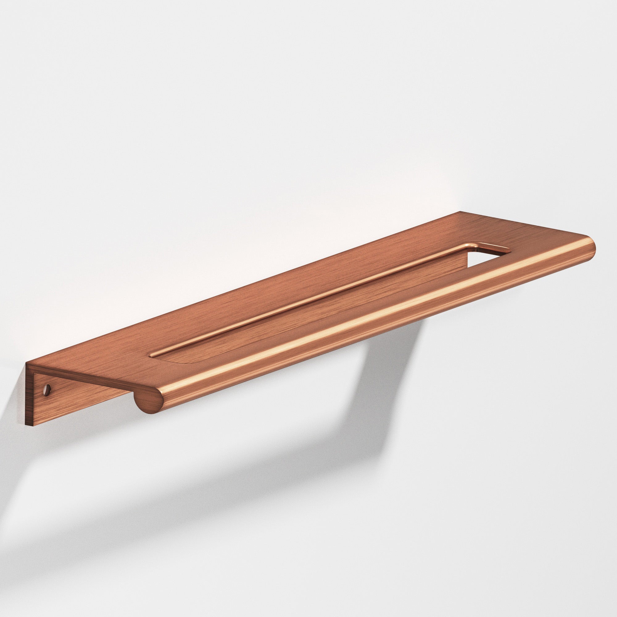 Colonial Bronze Series 701 6" Edge Pull With Fully-Rounded Lip And Center Coutout Antique Copper / 6"
