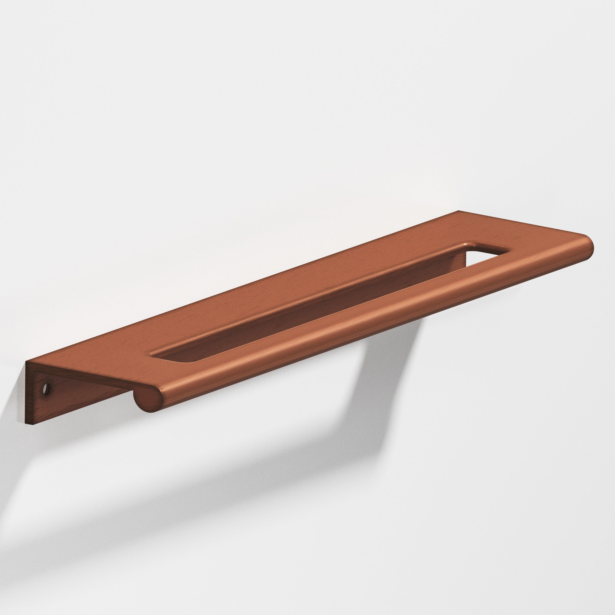 Colonial Bronze Series 701 2" Edge Pull With Fully-Rounded Lip And Center Coutout Matte Antique Copper / 2"