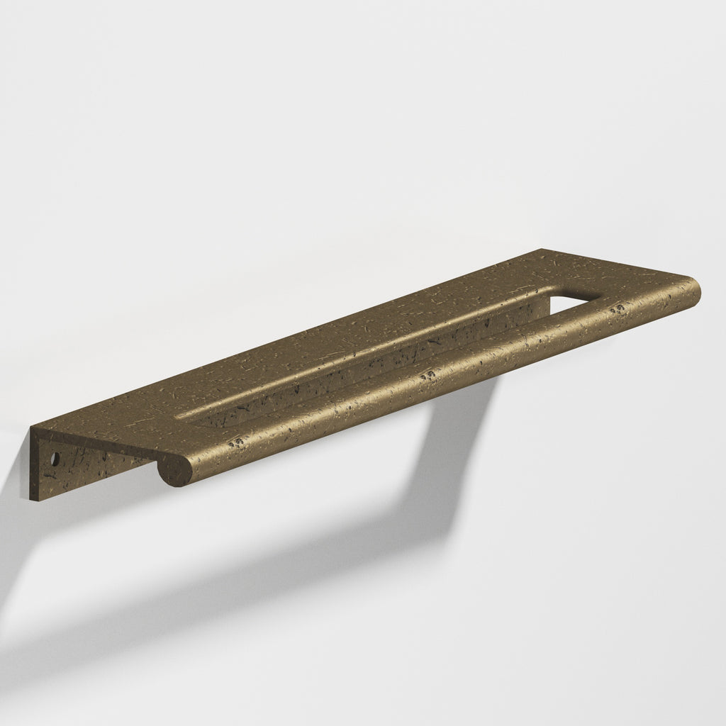 Colonial Bronze Series 701 16" Edge Pull With Fully-Rounded Lip And Center Coutout Distressed Oil Rubbed Bronze / 16"