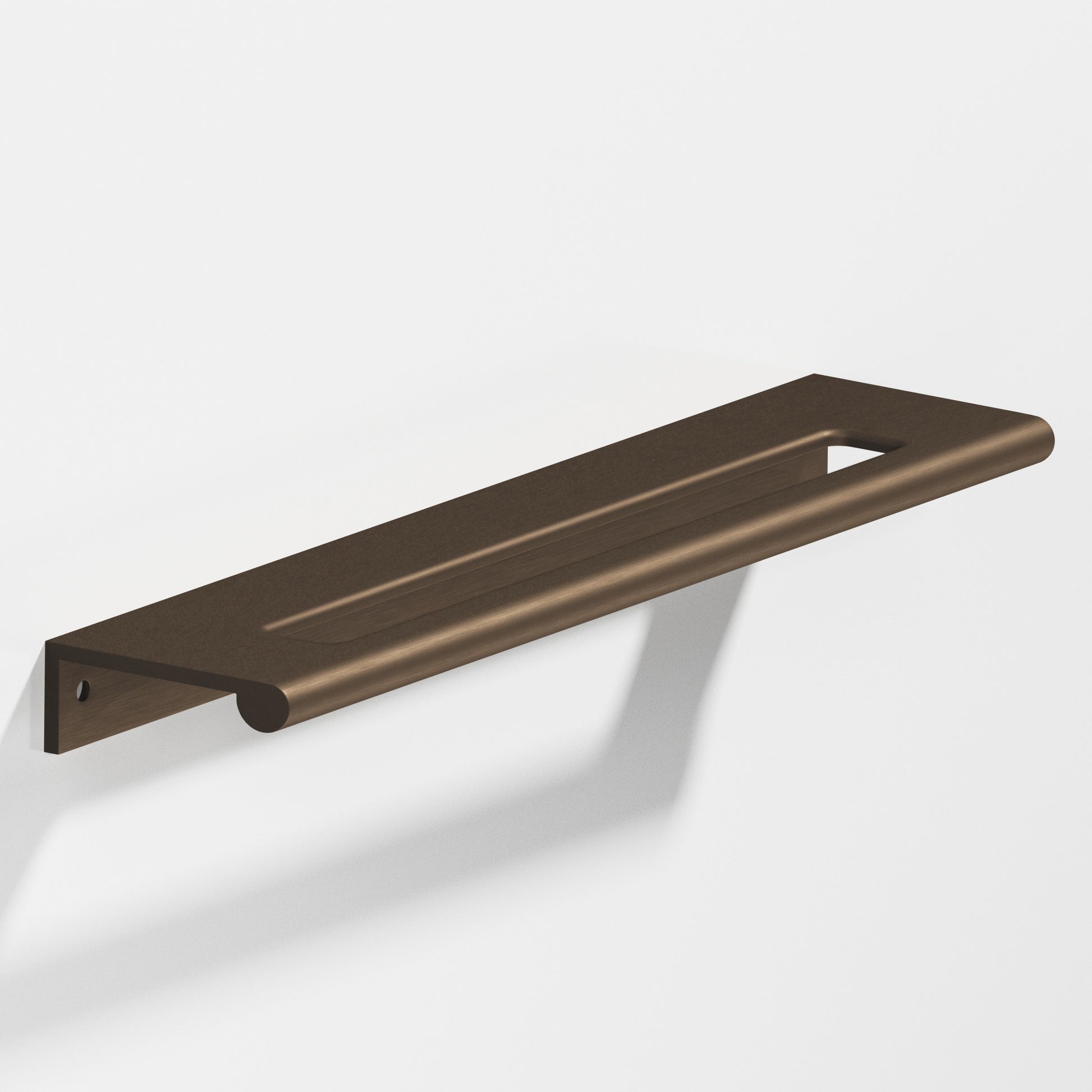 Colonial Bronze Series 701 2" Edge Pull With Fully-Rounded Lip And Center Coutout Heritage Bronze / 2"