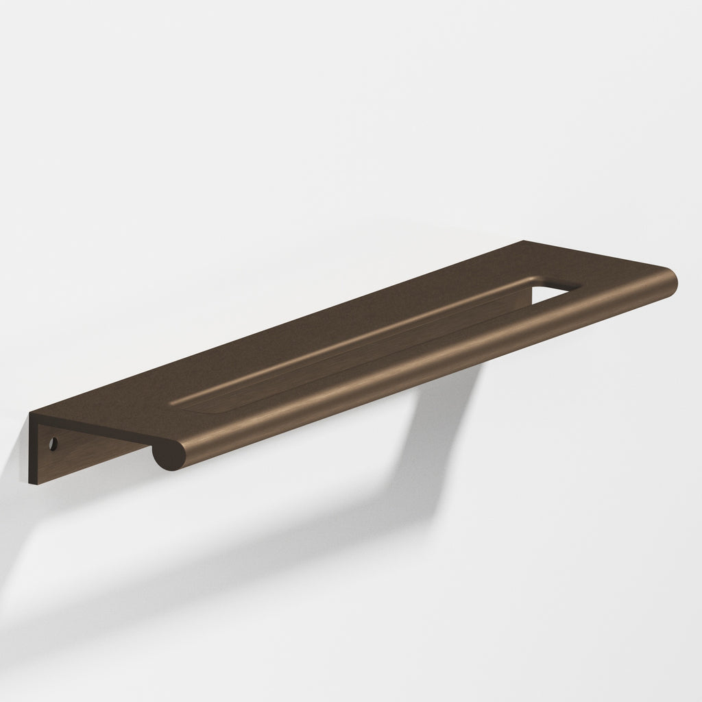 Colonial Bronze Series 701 8" Edge Pull With Fully-Rounded Lip And Center Coutout Heritage Bronze / 8"