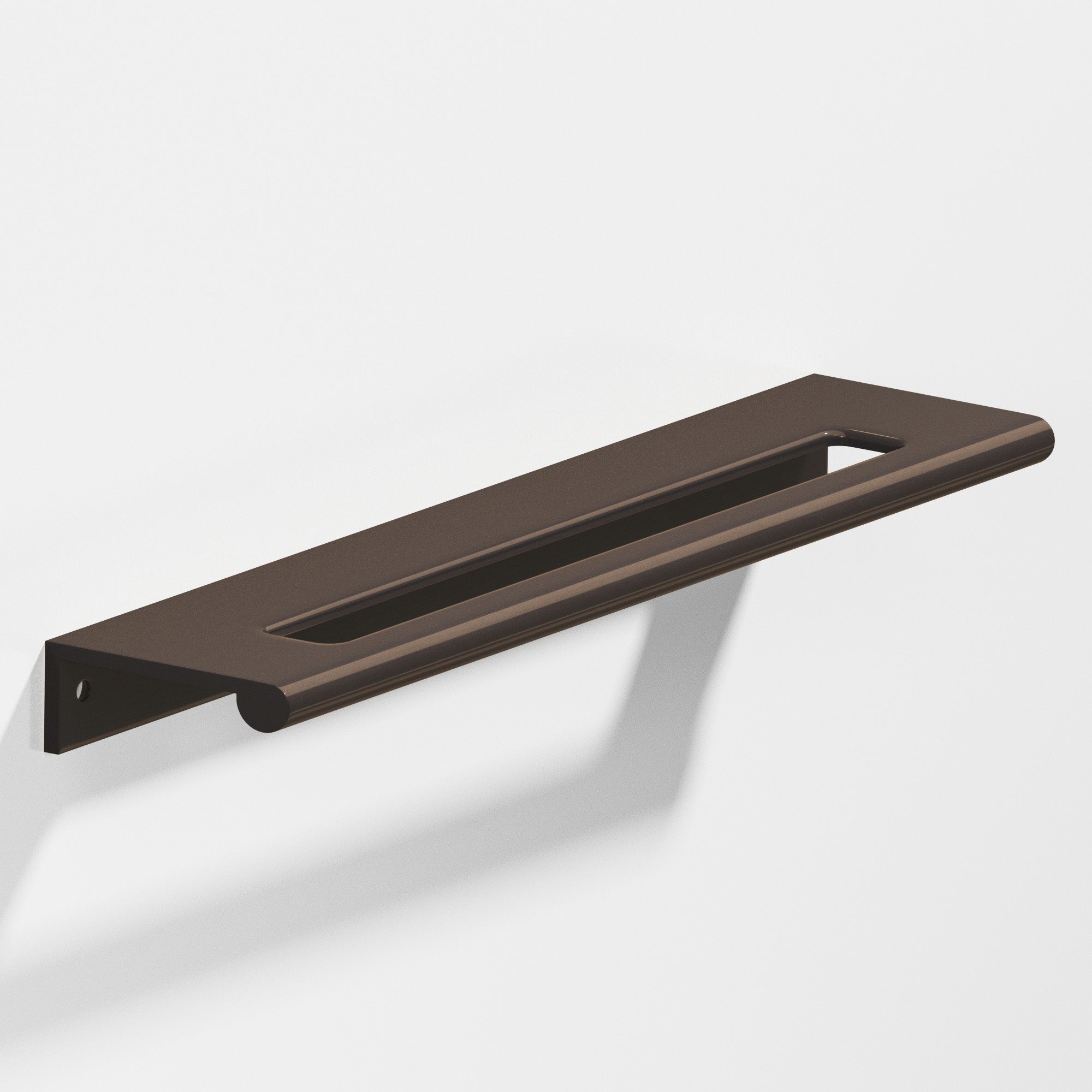 Colonial Bronze Series 701 5" Edge Pull With Fully-Rounded Lip And Center Coutout Dark Statuary Bronze / 5"