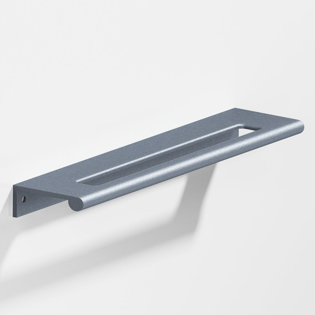Colonial Bronze Series 701 12" Edge Pull With Fully-Rounded Lip And Center Coutout Frost Chrome™ / 12"