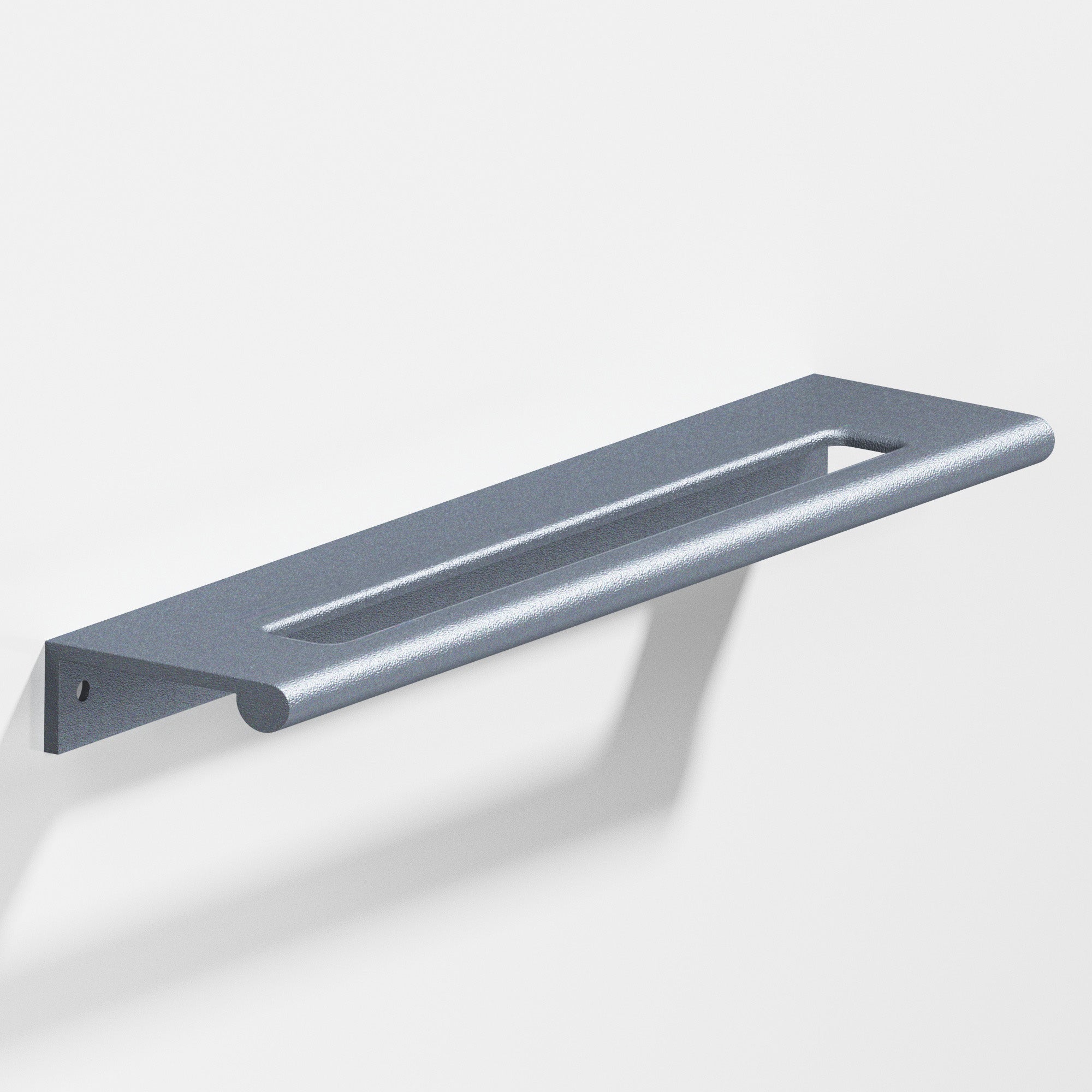 Colonial Bronze Series 701 8" Edge Pull With Fully-Rounded Lip And Center Coutout Frost Chrome™ / 8"