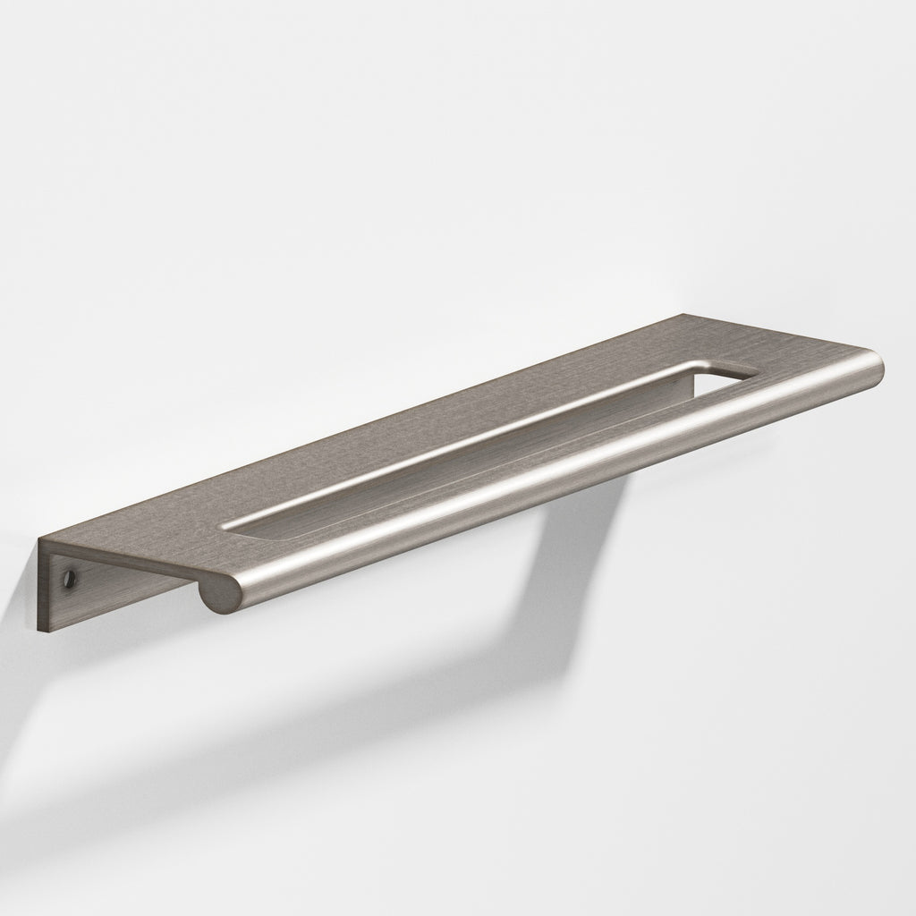 Colonial Bronze Series 701 10" Edge Pull With Fully-Rounded Lip And Center Coutout Pewter / 10"