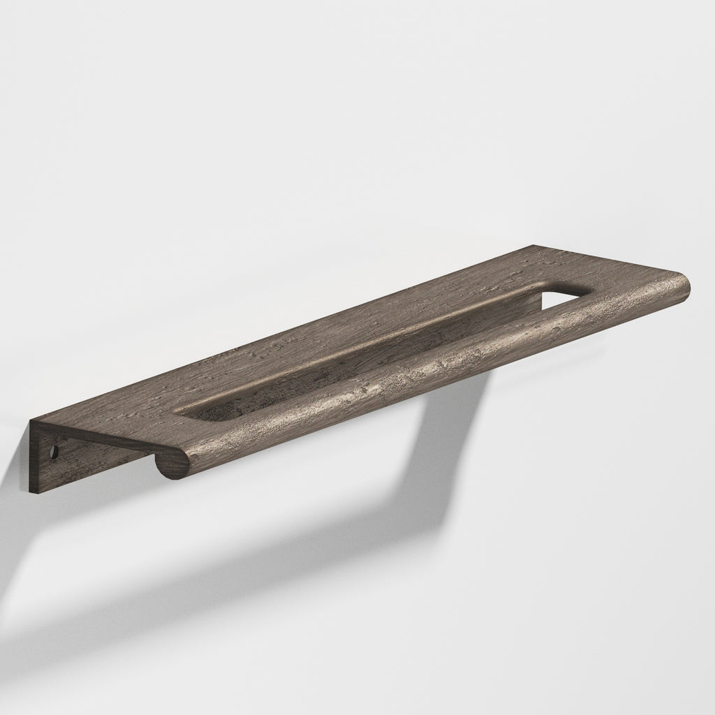 Colonial Bronze Series 701 8" Edge Pull With Fully-Rounded Lip And Center Coutout Distressed Pewter / 8"
