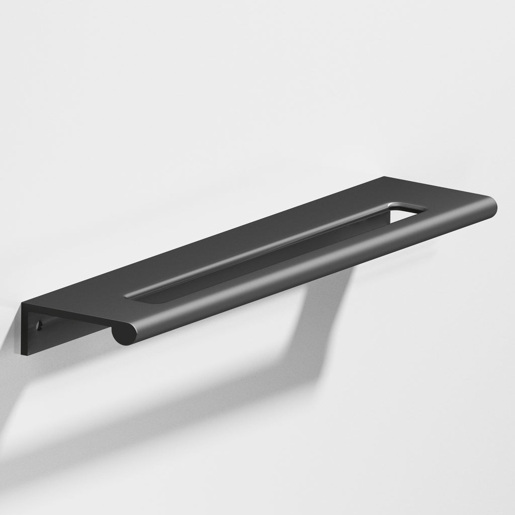 Colonial Bronze Series 701 3" Edge Pull With Fully-Rounded Lip And Center Coutout Matte Graphite / 3"
