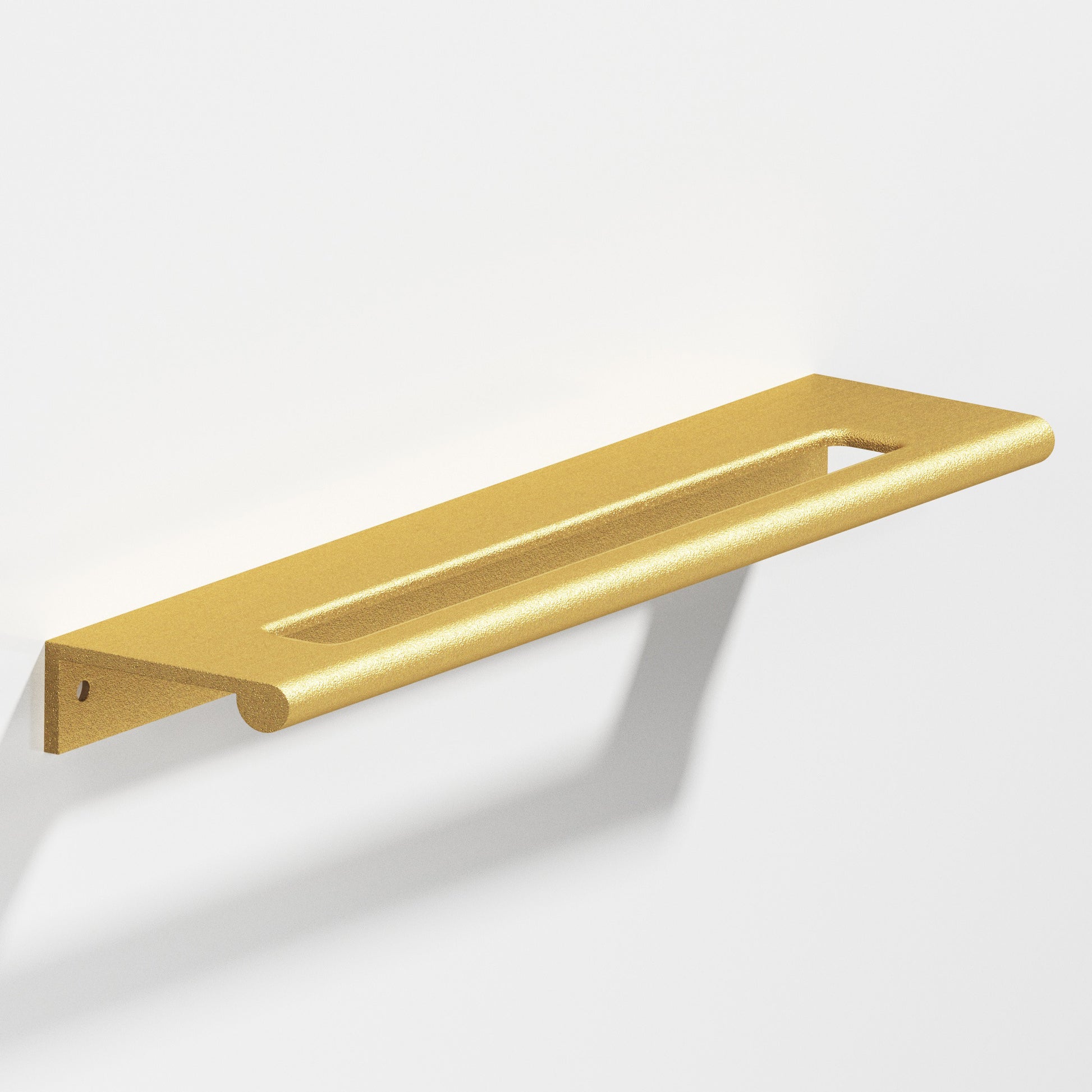 Colonial Bronze Series 701 5" Edge Pull With Fully-Rounded Lip And Center Coutout Frost Brass™ / 5"